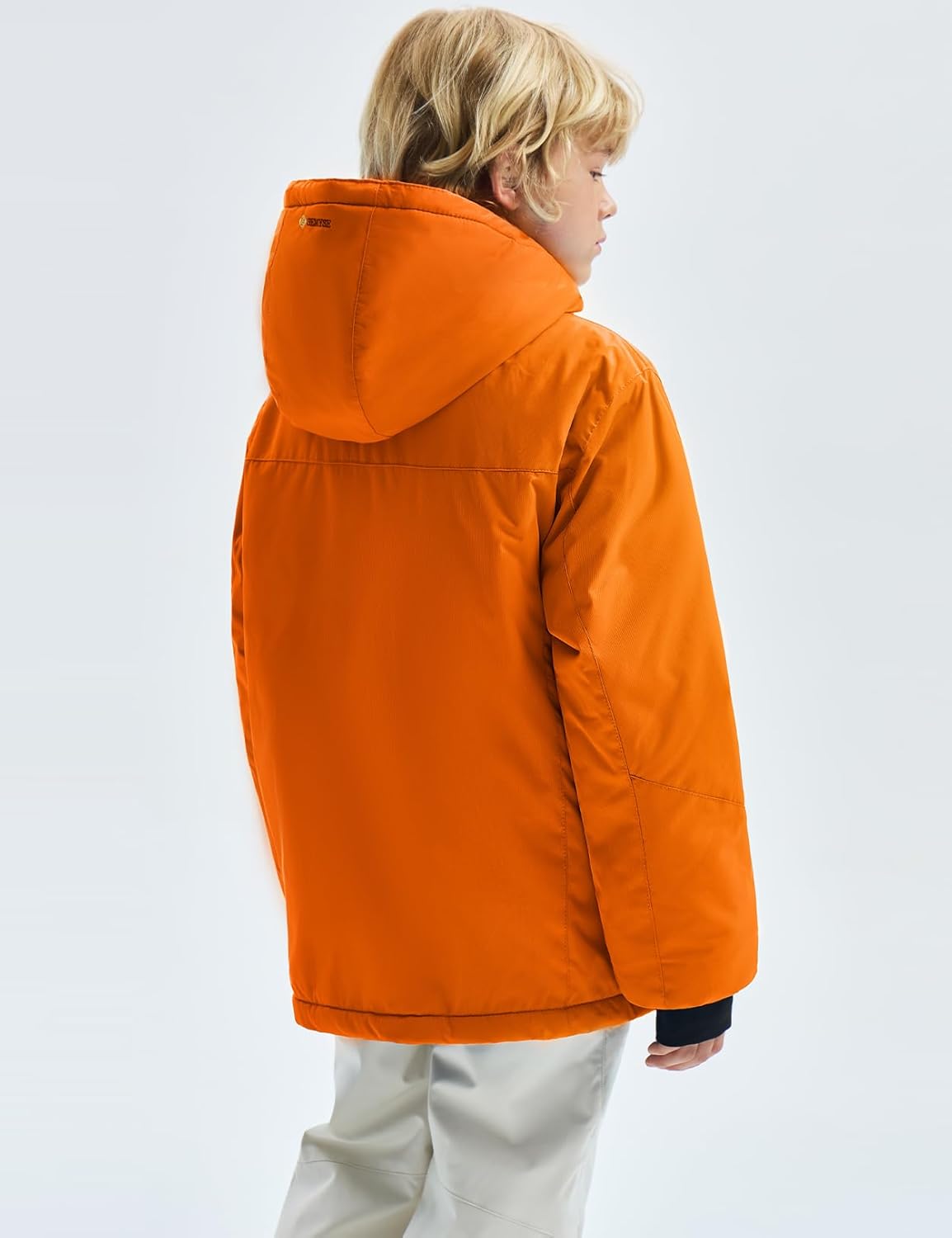 GEMYSE Boys Waterproof Ski Snow Jacket Hooded Fleece Windproof Winter Jacket