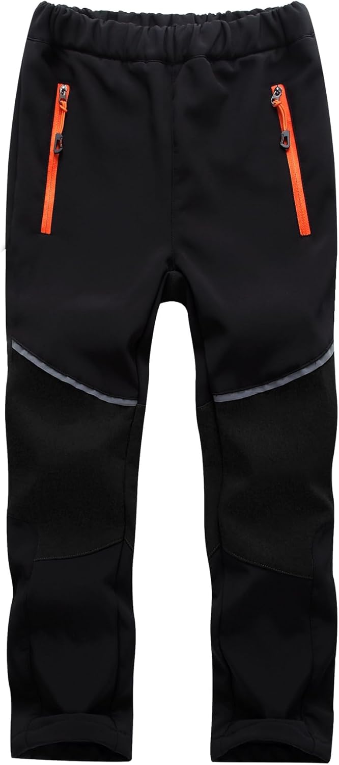 Toomett Boys and Girls Snow Hiking Pants with Fleece Lining
