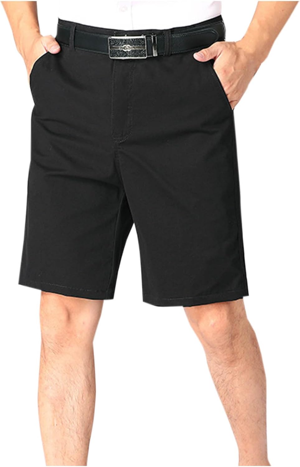 Cambkatl Stretch Lightweight Flat Front Shorts for Men