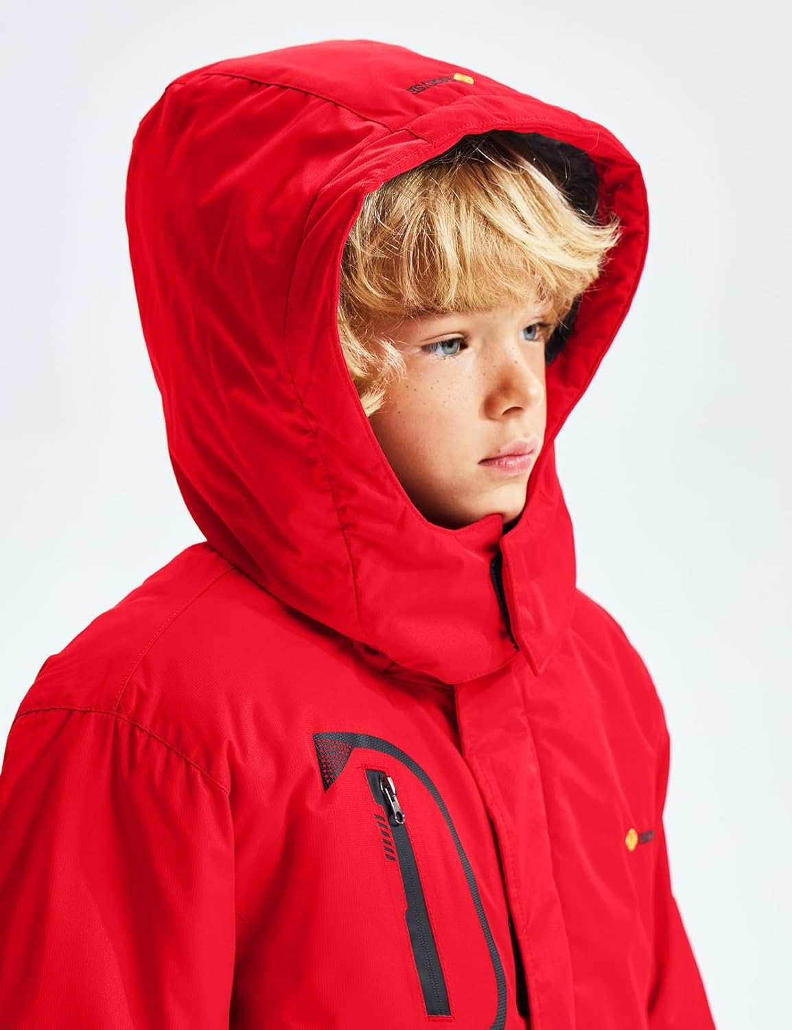 GEMYSE Boys Waterproof Ski Jacket for Winter Wear