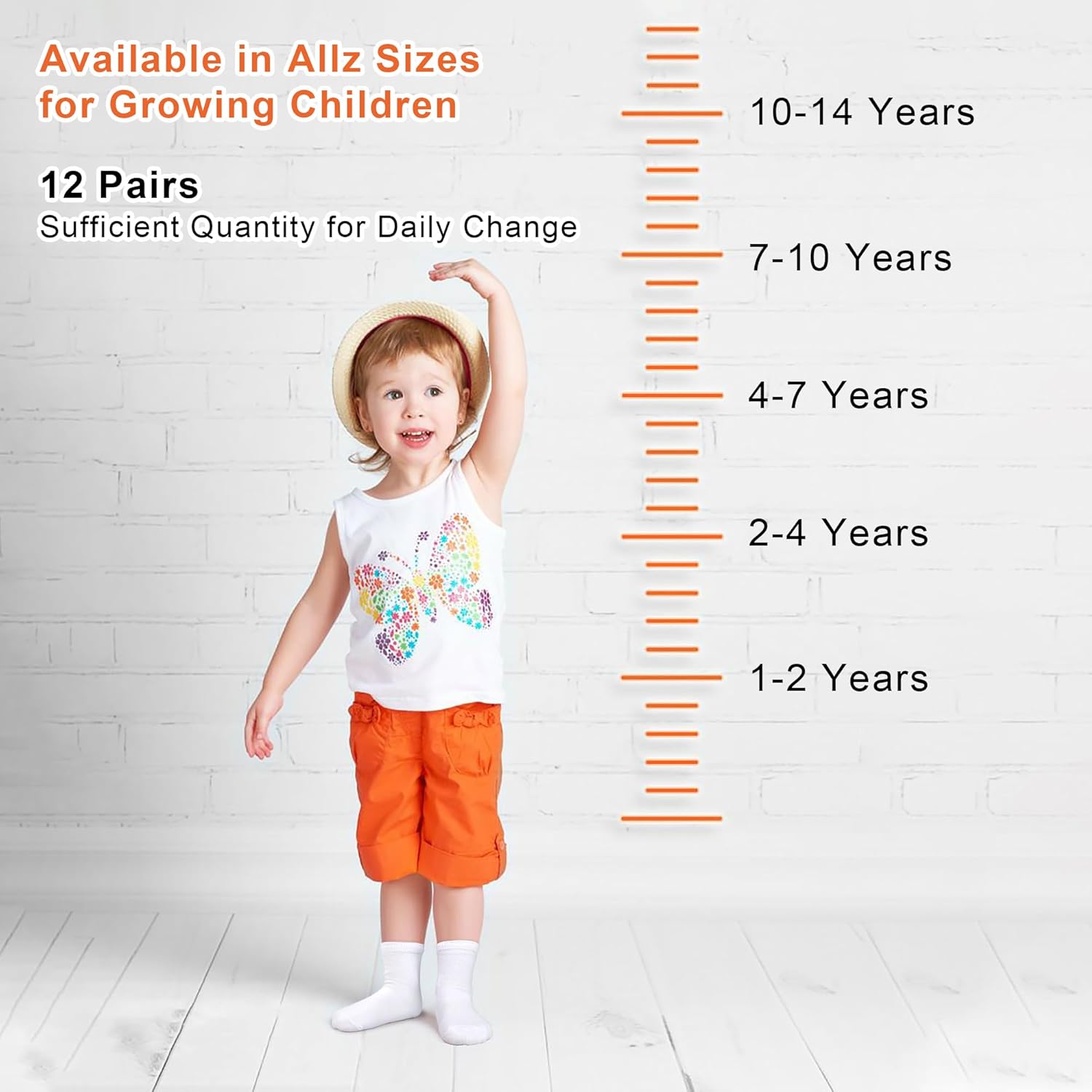 SPTRAMLE Kids Socks - Soft Stretchy for Toddler Boys Girls Ages 1-14