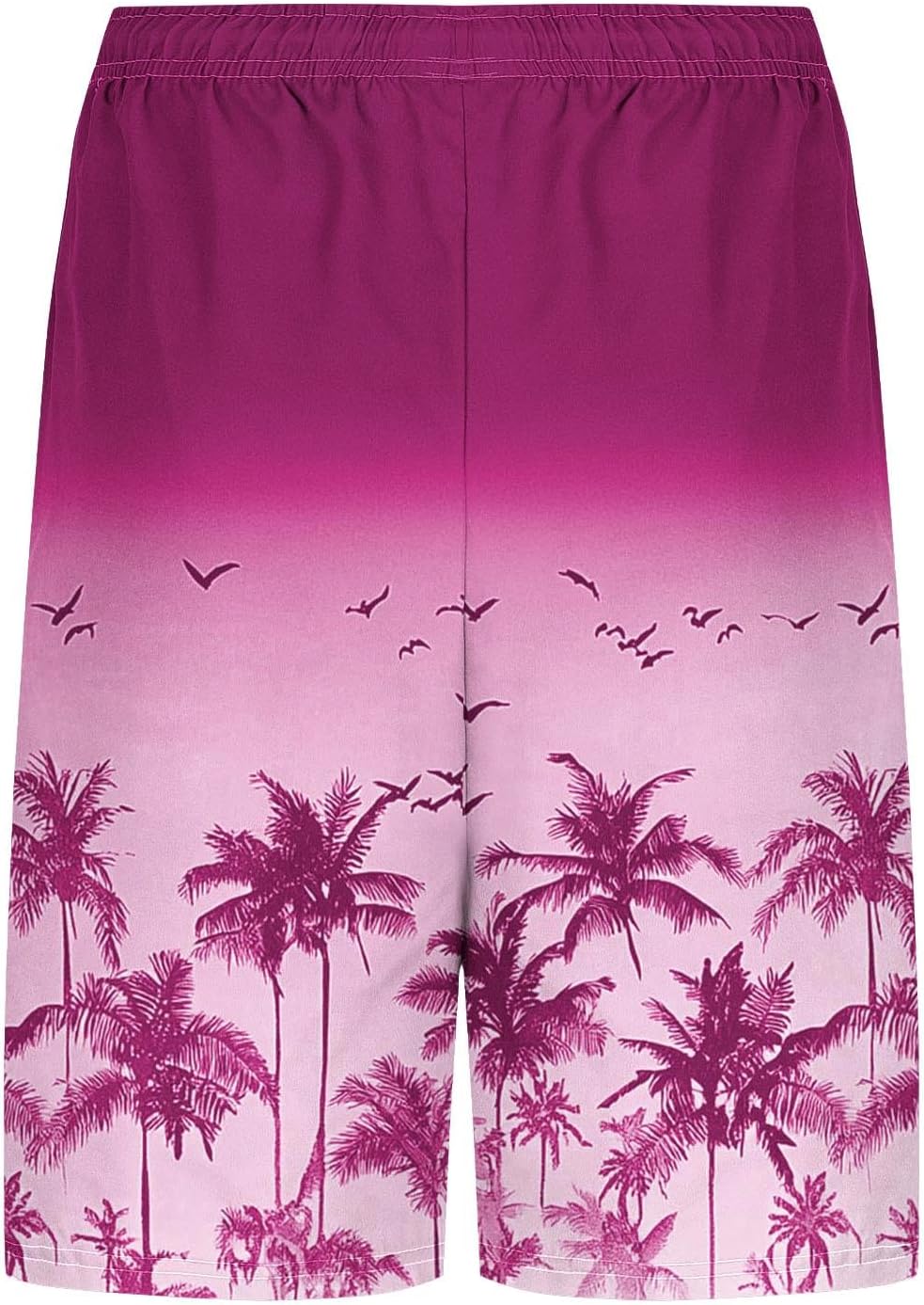 Mens Hawaiian Print Board Shorts