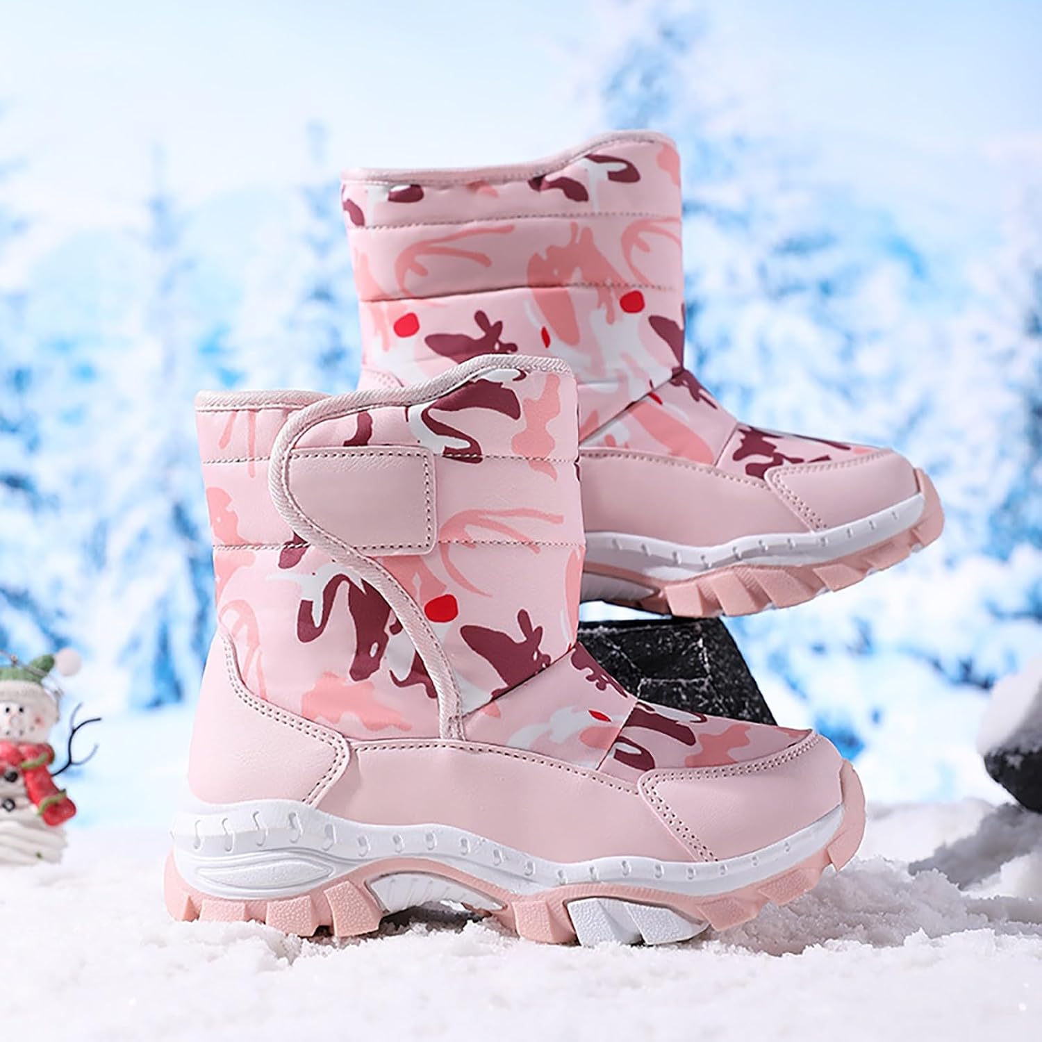 Girls Boys Warm Anti-Slip Winter Boots