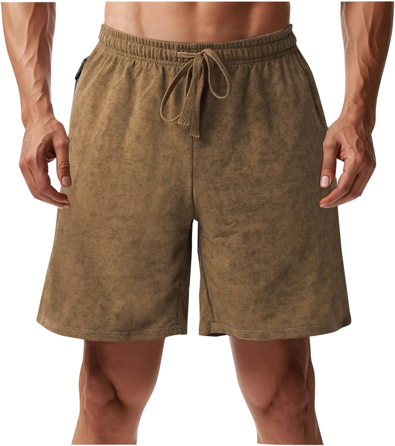 Xiaojmake Mens Lightweight Summer Corduroy Shorts