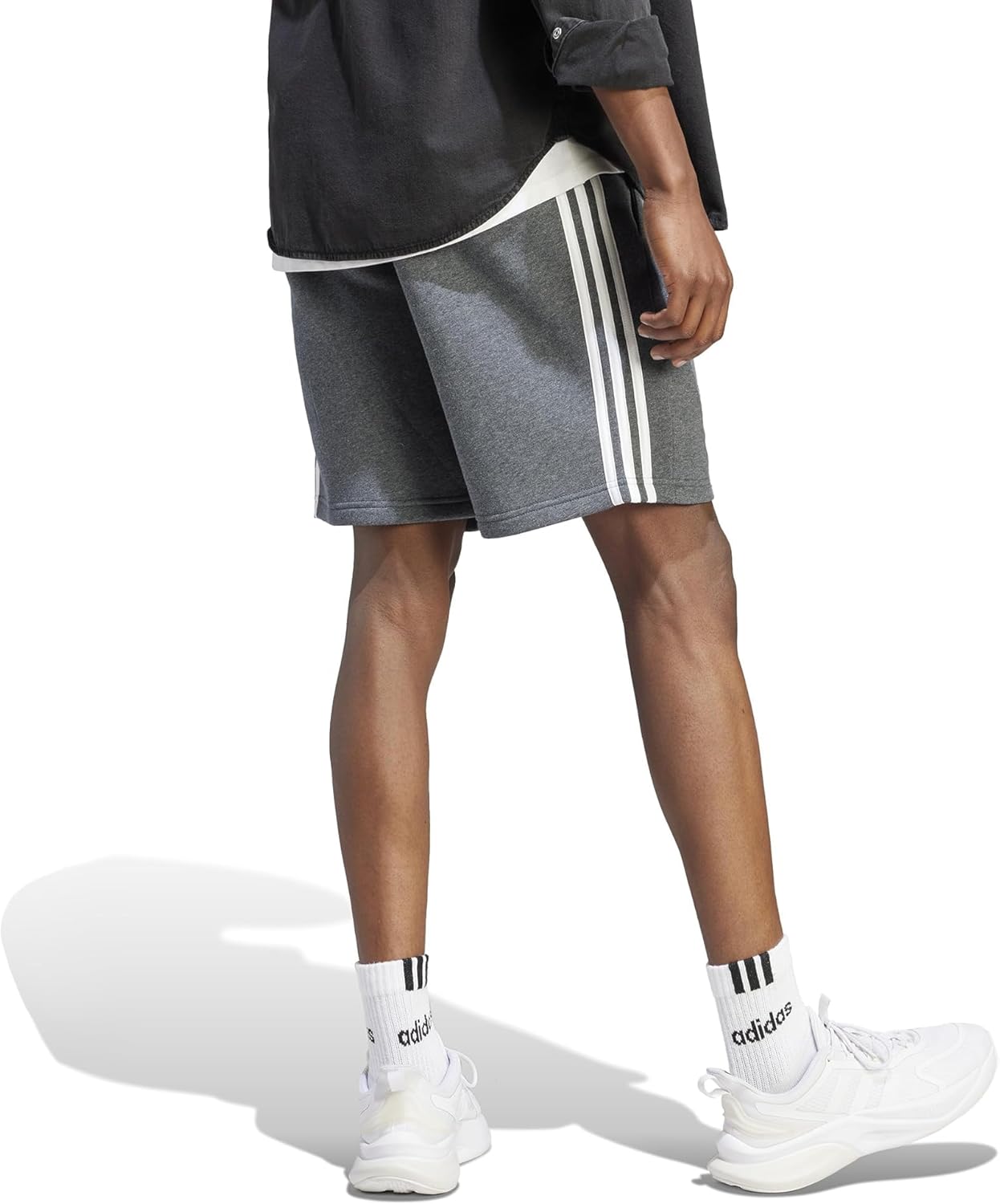 Adidas Mens 3-Stripes Fleece Shorts Comfort Style and Sustainability