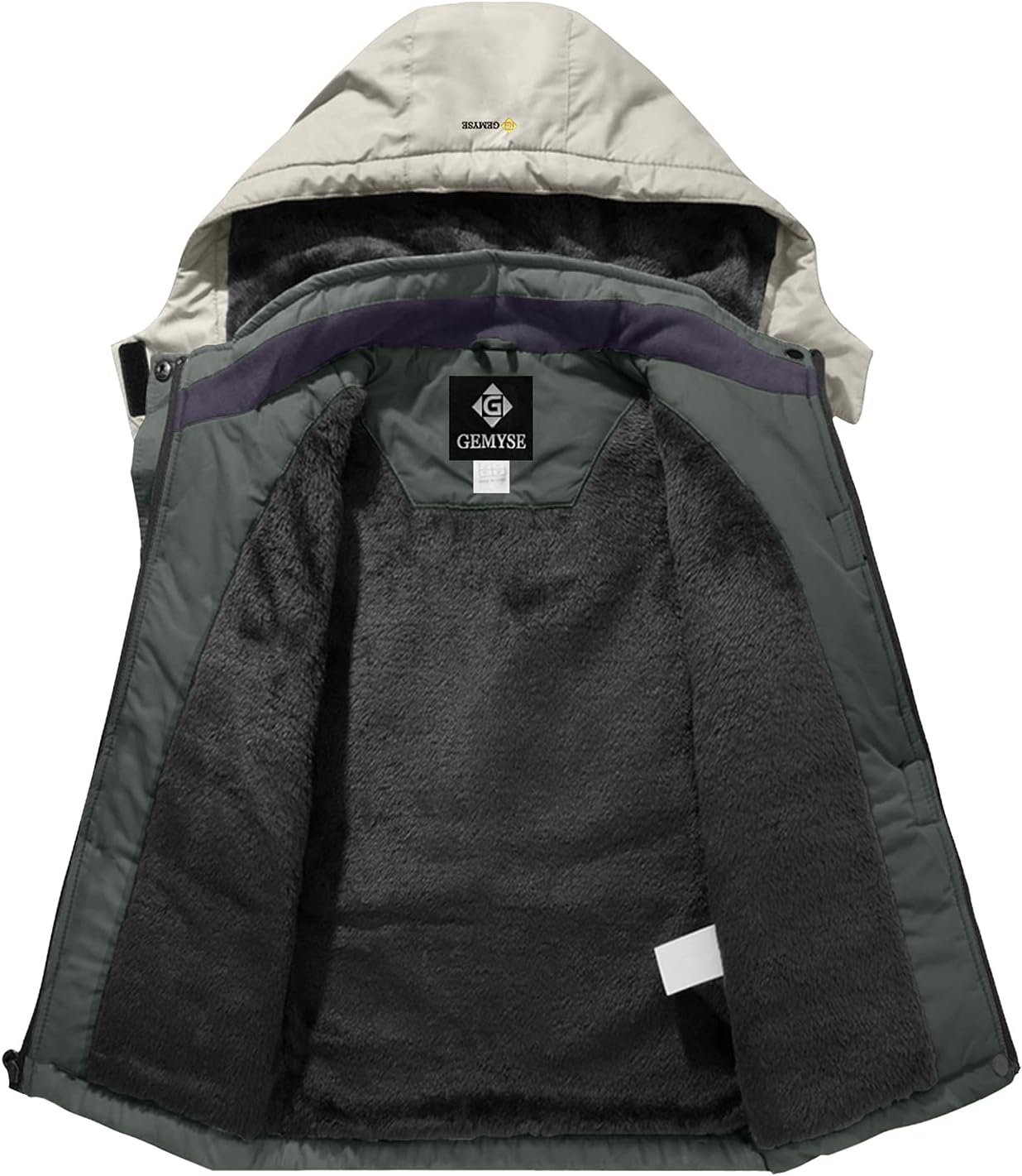 GEMYSE Boys Waterproof Ski Snow Jacket