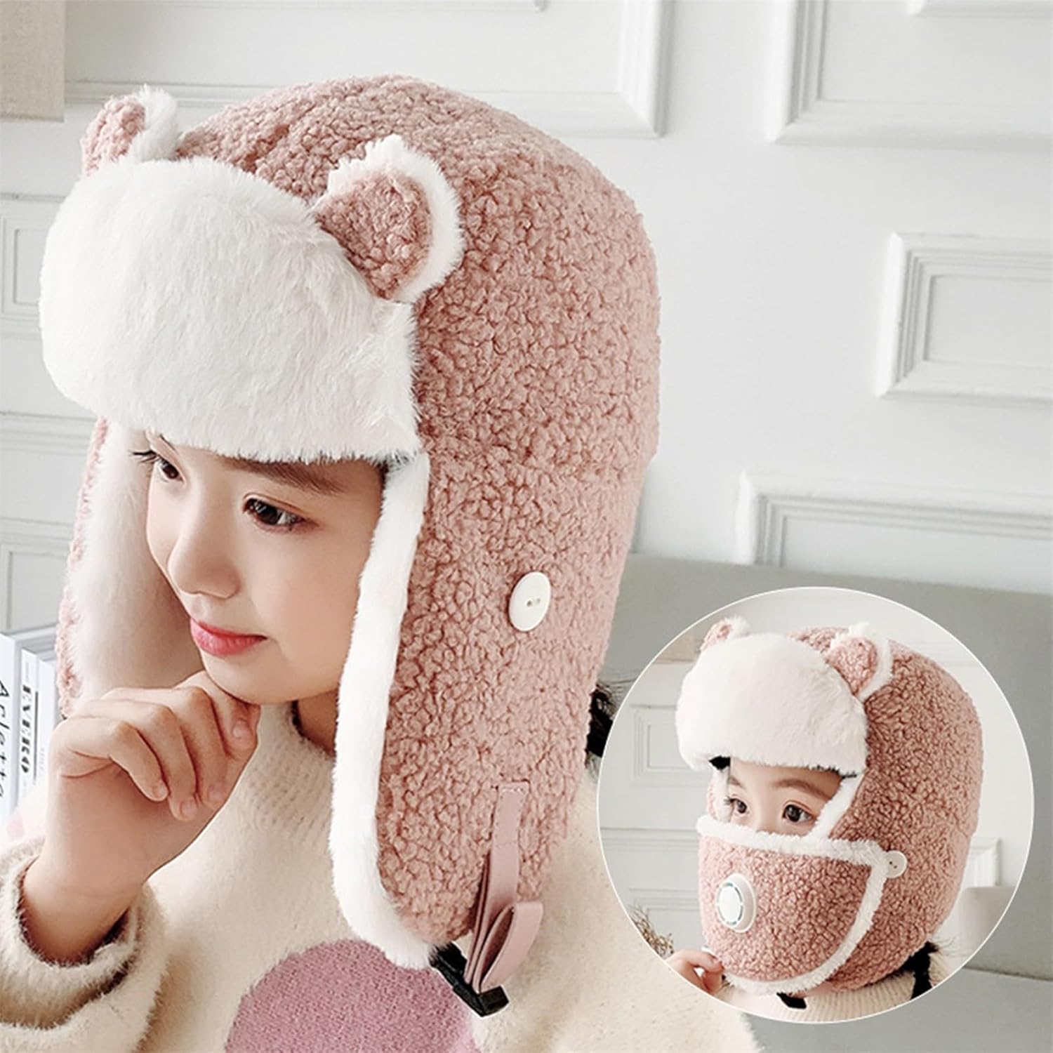 Cuteness Cubes Kids alaclava 3-in-1 Hat Scarf Set