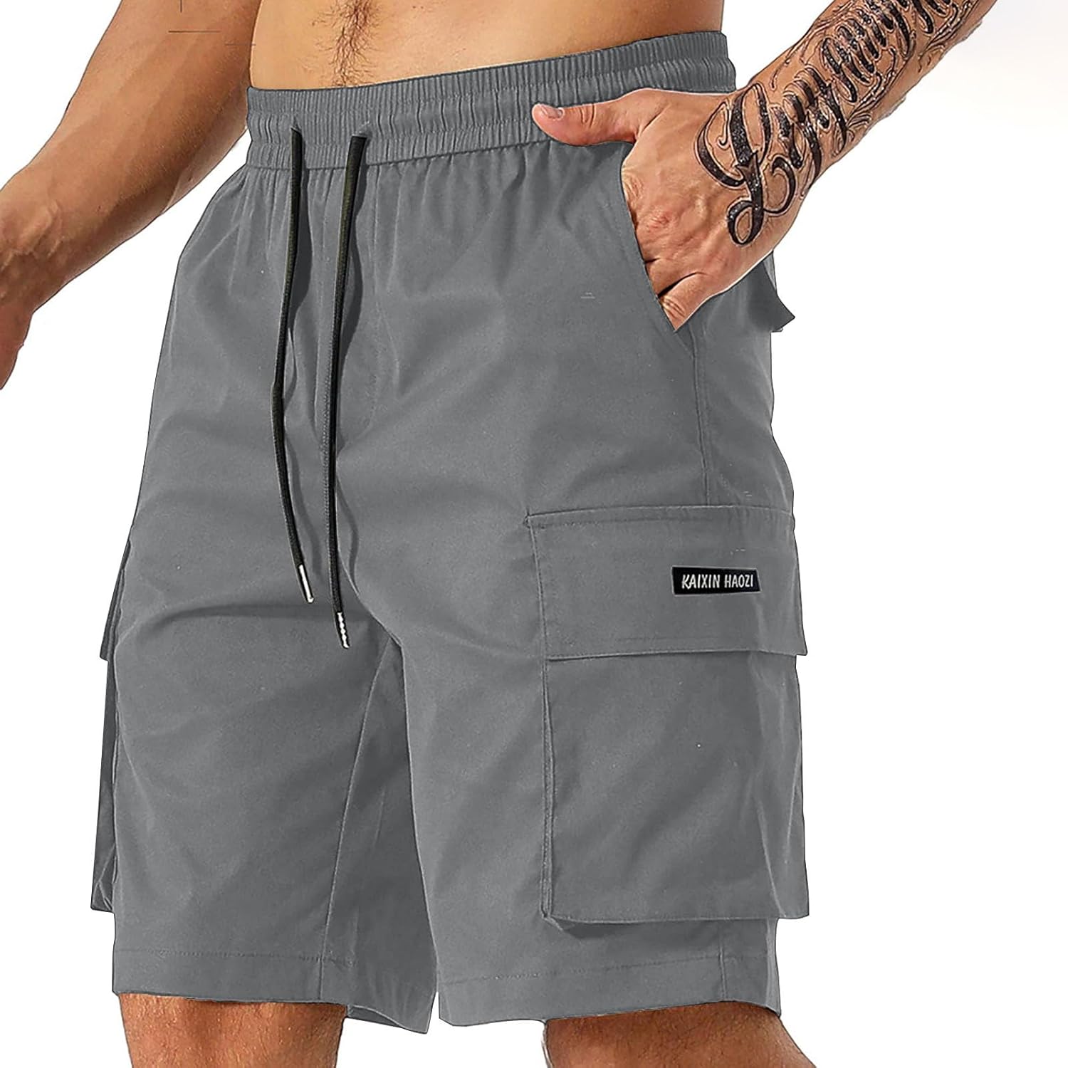 Premium Elastic Cotton Cargo Shorts