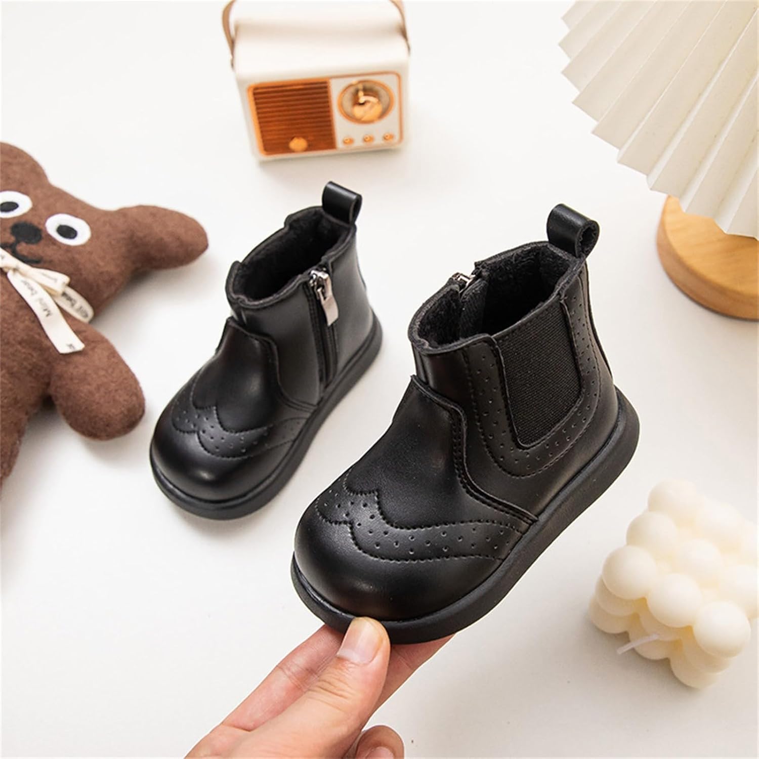 Warm Waterproof Kids Snow Ankle Booties for Girls