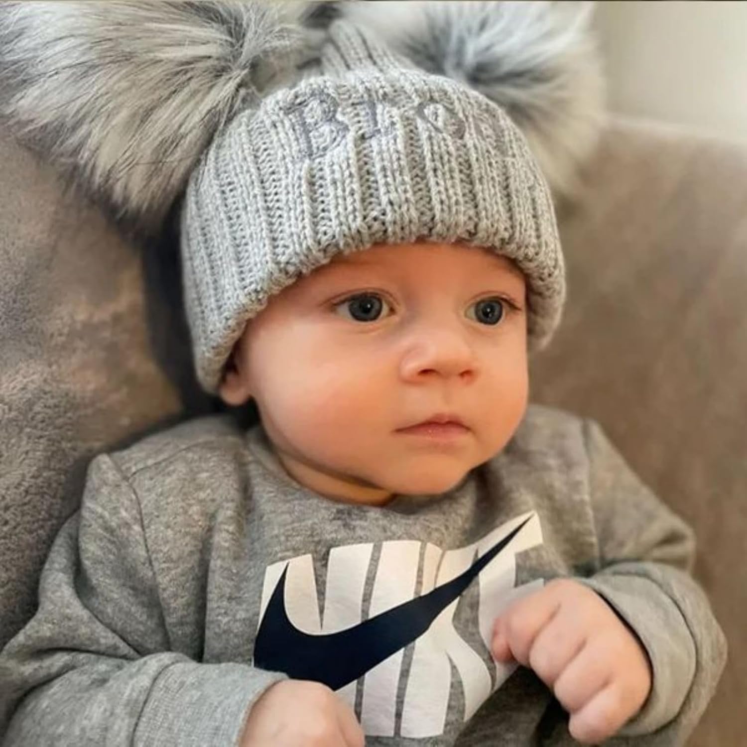 Personalised Knitted Baby Hat - Soft Wool_fsifjkl
