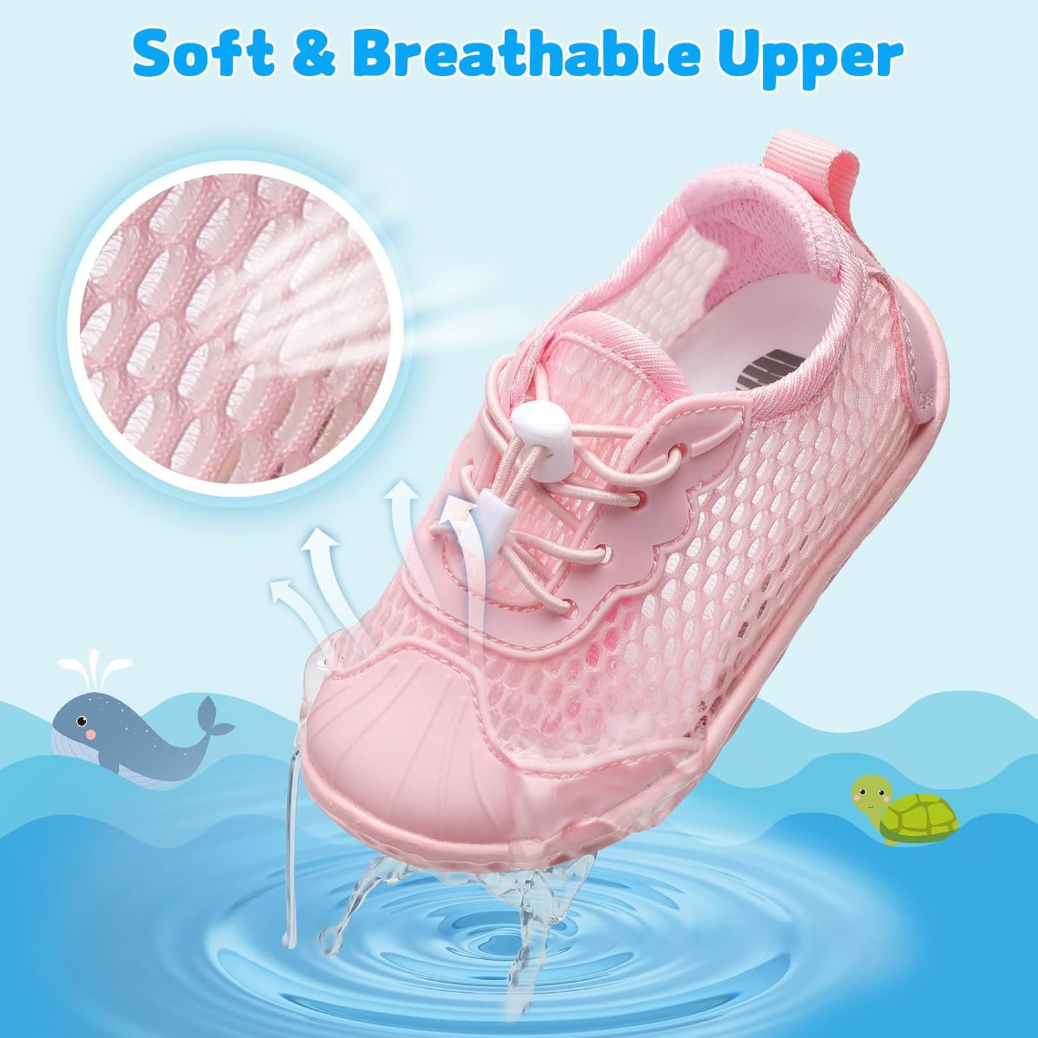 Barney Run Toddler Water Shoes Perfect for Swimming Fun