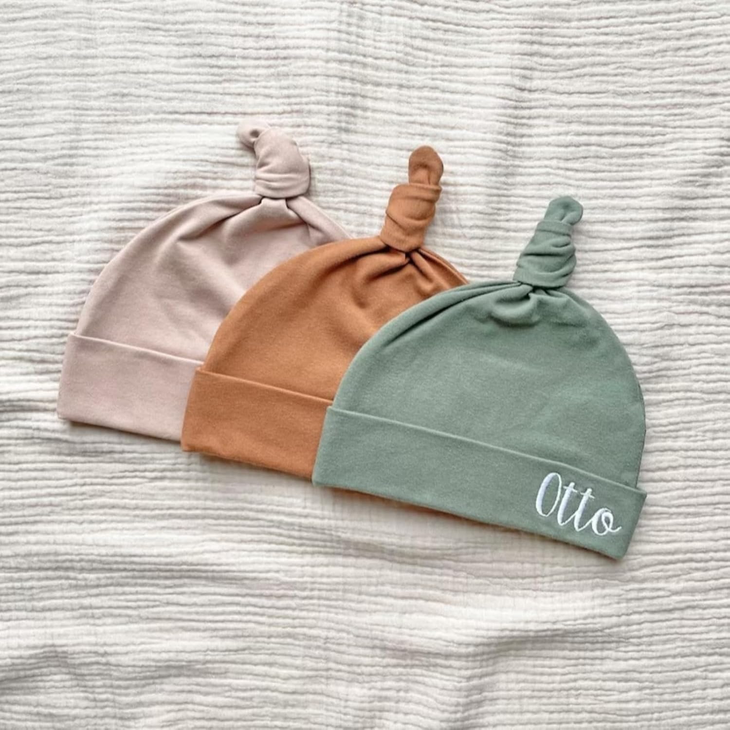 Personalized Embroidered Baby Cap Newborn Gifts for Boys Girls