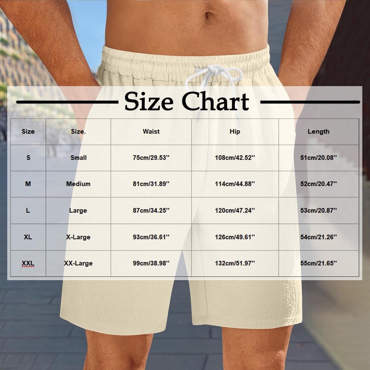 Mens Casual Stretch Beach Shorts with Pockets