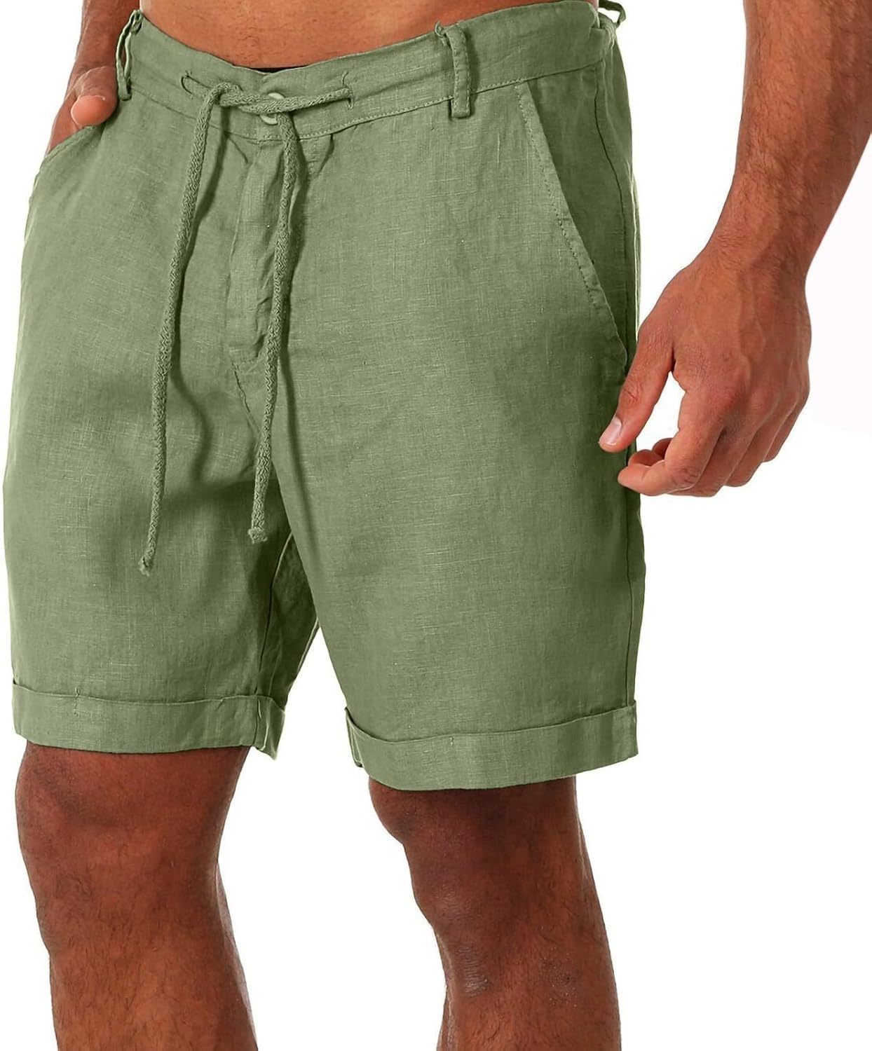 Stylish Slim-Fit Linen Bermuda Short for Men