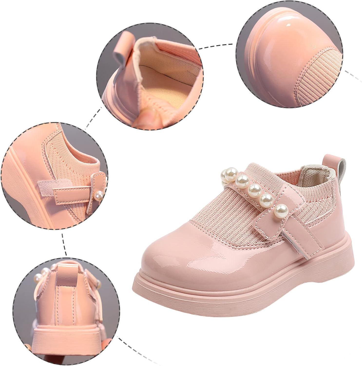 Girls Rain Boots - Toddler Big Kid Ballerina Leather Comfortable Snow Boots