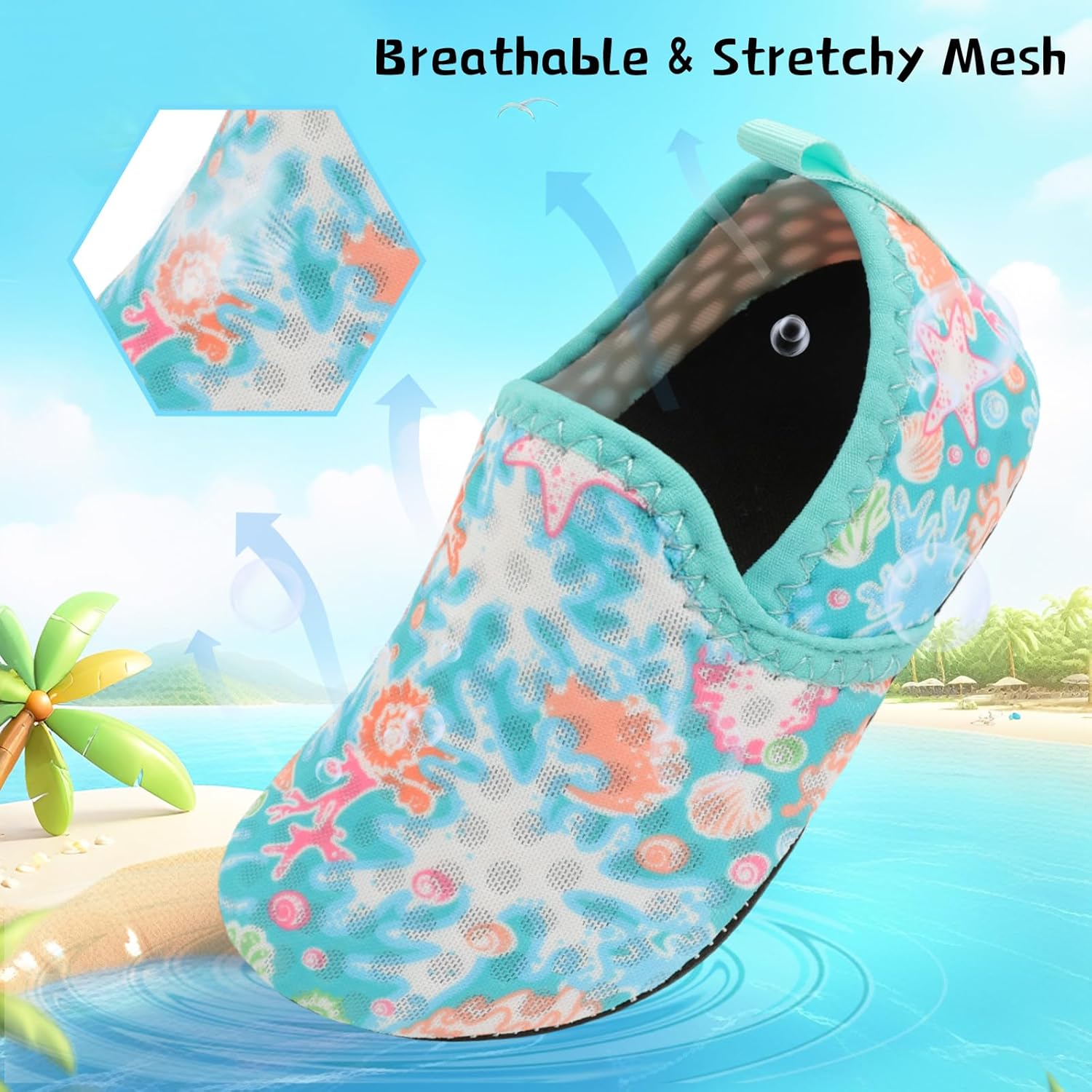 Quick Drying Anti-Slip Toddler Beach Shoes