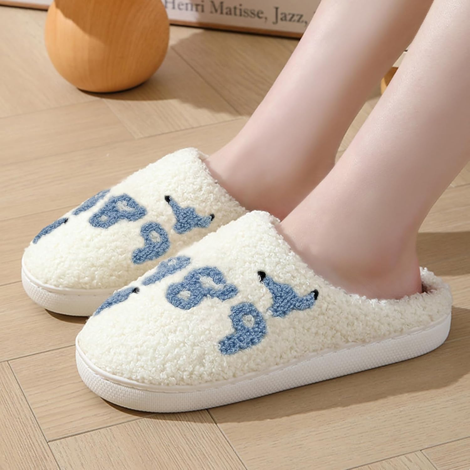 Kids Taylor Slippers for Boys and Girls 1989 Blue Version