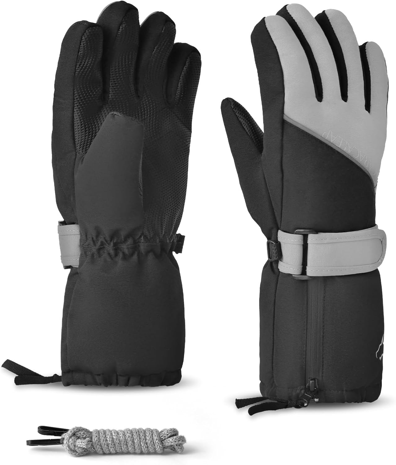 Caracaleap Kids Winter Gloves Ages 4-12 Waterproof Thinsulate