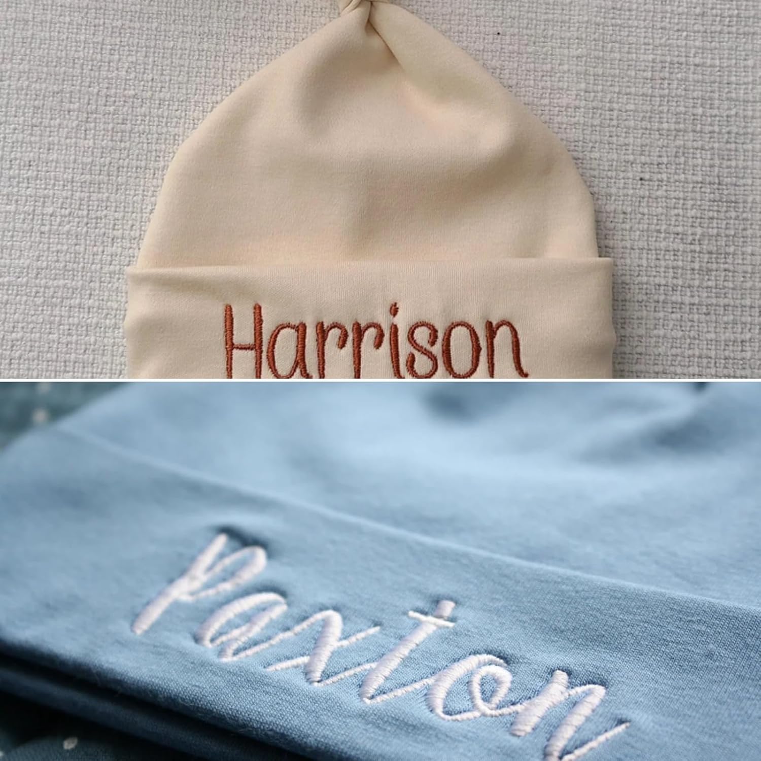 Personalized Embroidered Baby Cap Newborn Gifts for Boys Girls