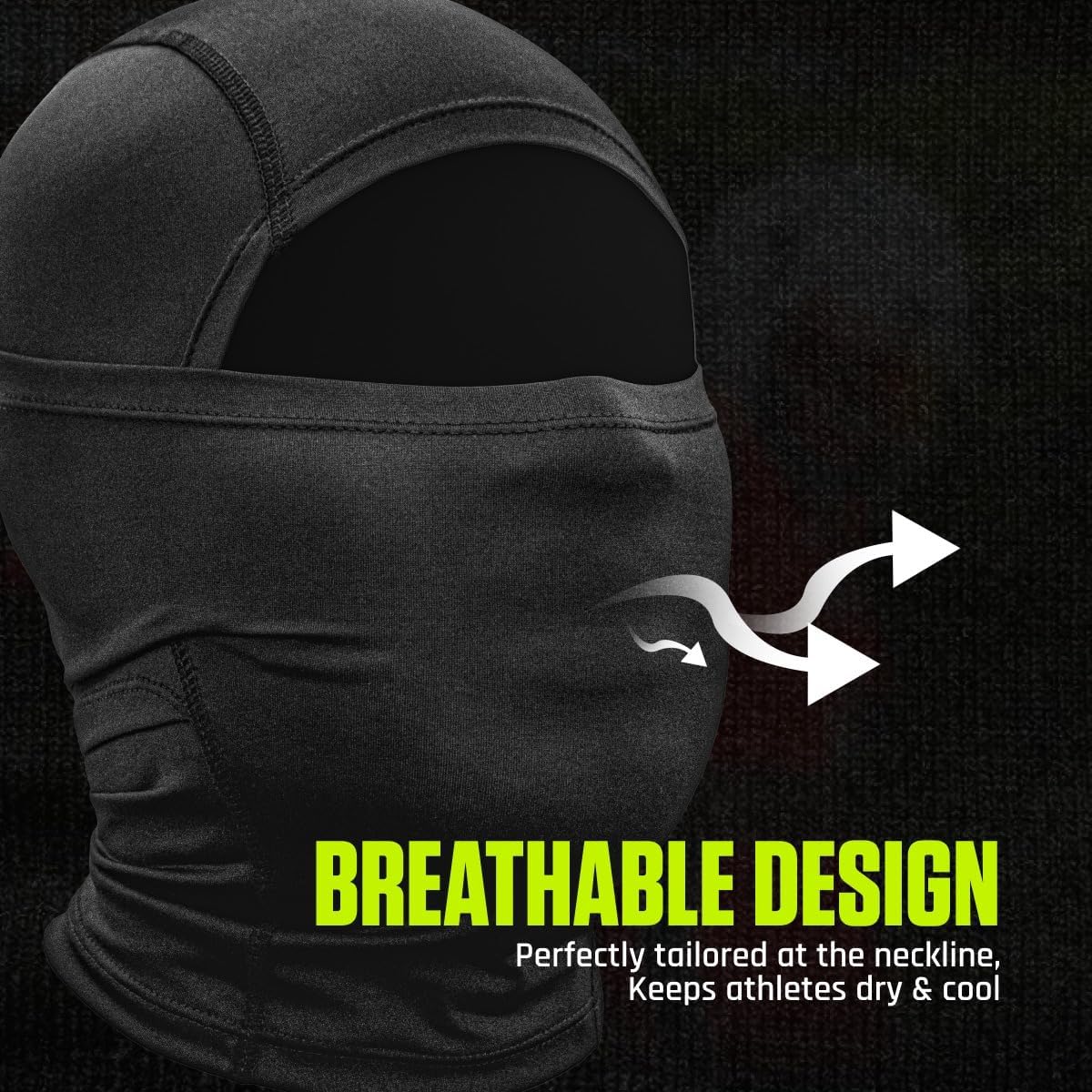 We Ball Sports Adult Thermal ski Mask Full Face Windproof Moisture Wicking