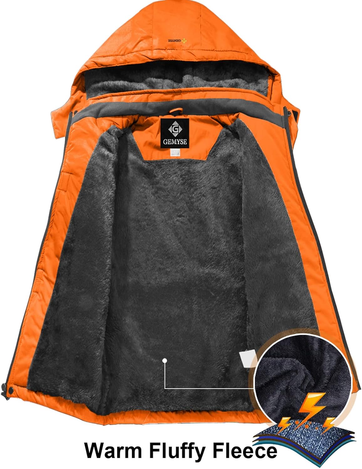Waterproof Ski Jacket Boys - Fleece Windproof Durable