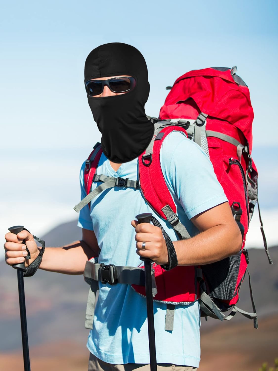 12-Piece Full Face Ski Mask for Men and Women UV Protection