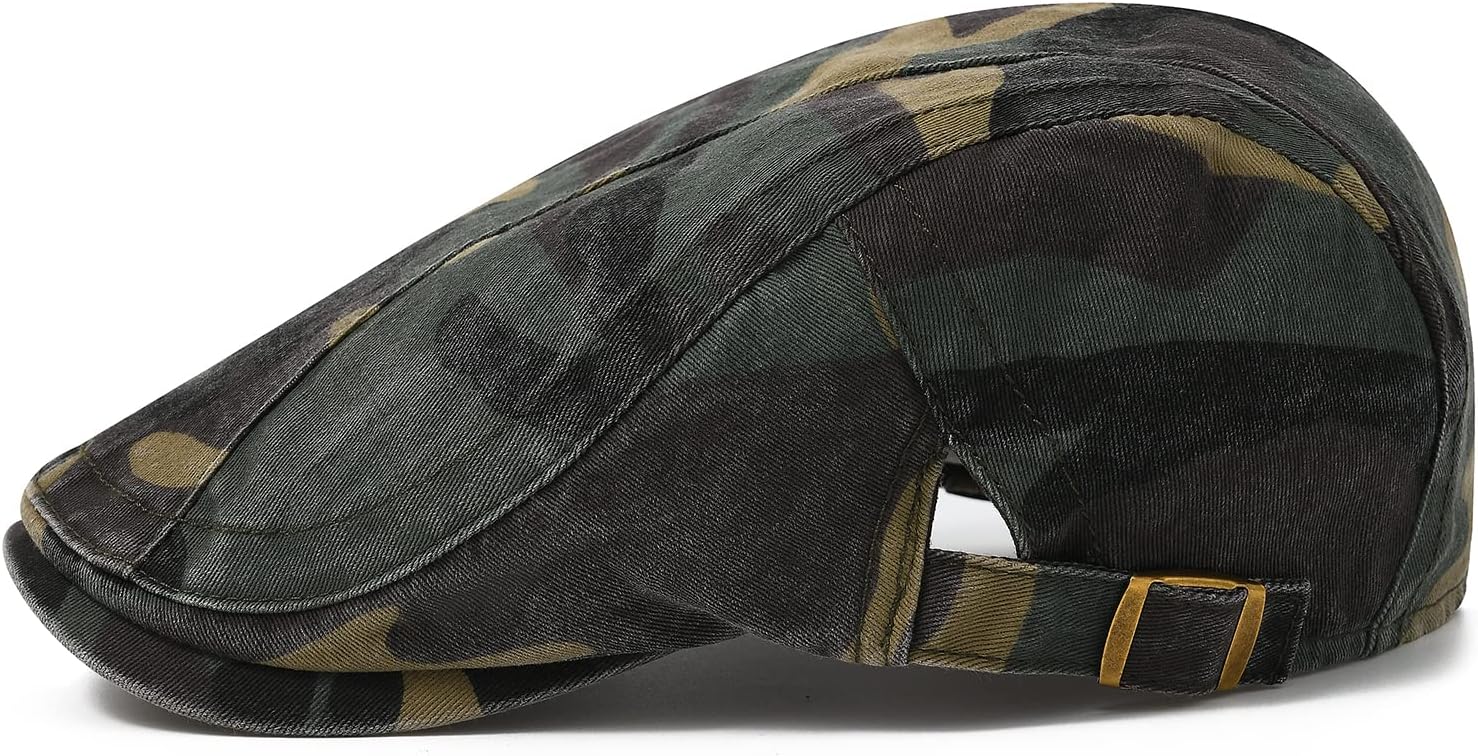 Mens Cotton Newsboy Beret Hat