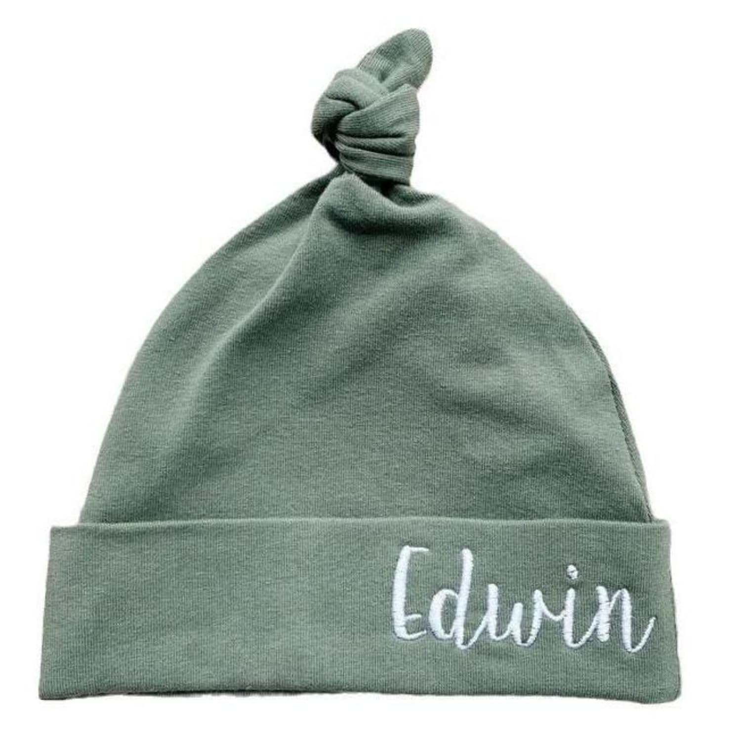 Personalized Embroidered Baby Cap Newborn Gifts for Boys Girls