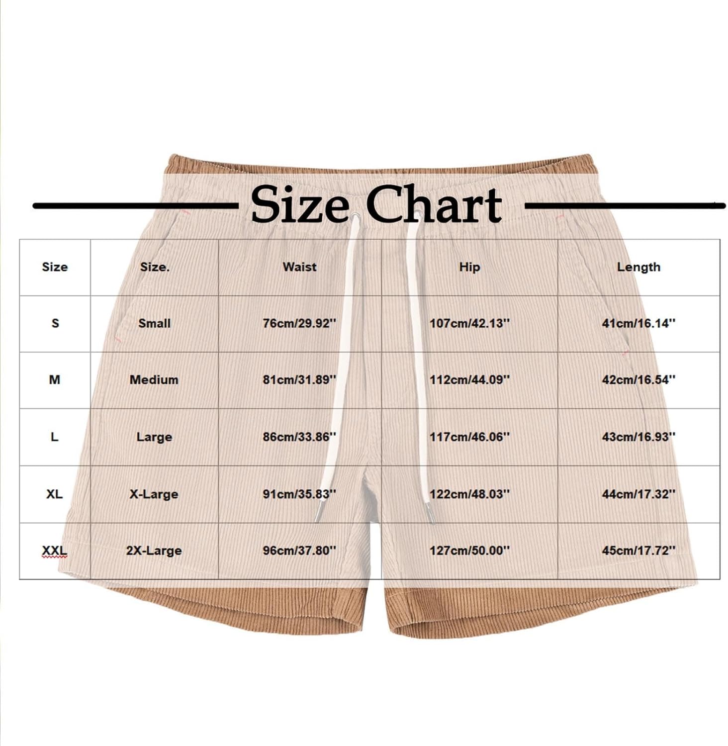 Xiaojmake - Casual Corduroy Shorts