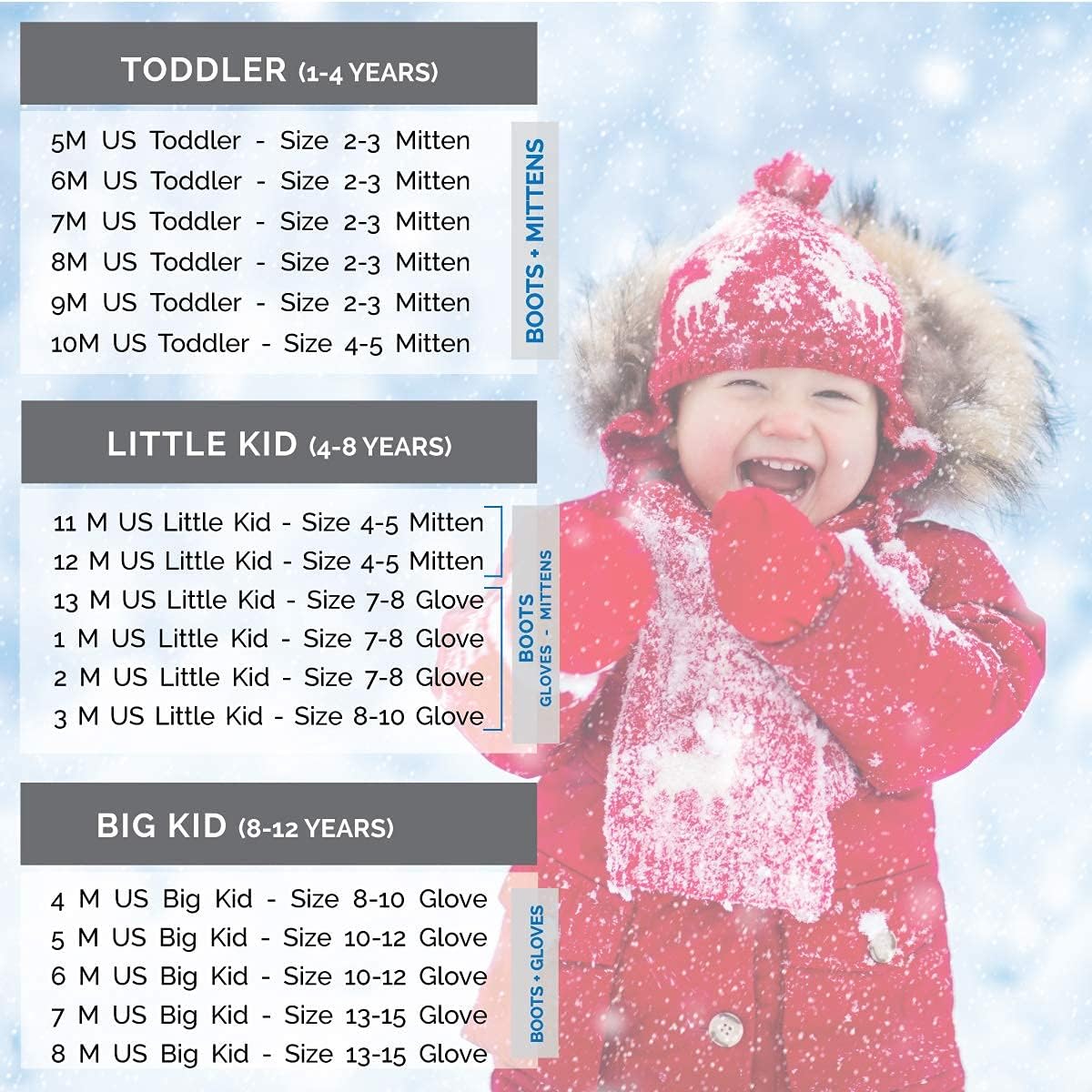 Frosty Kids Winter Boots Mitten Set Warm Waterproof Perfect for Snow Ice