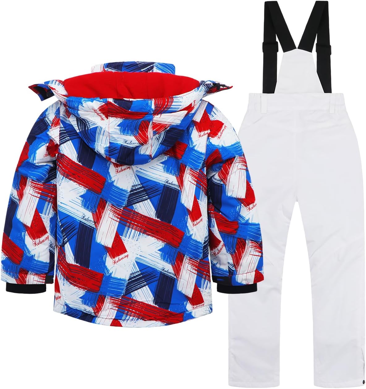 Fat-Source 100 Polyester Ski Jacket Pants Set for Kids