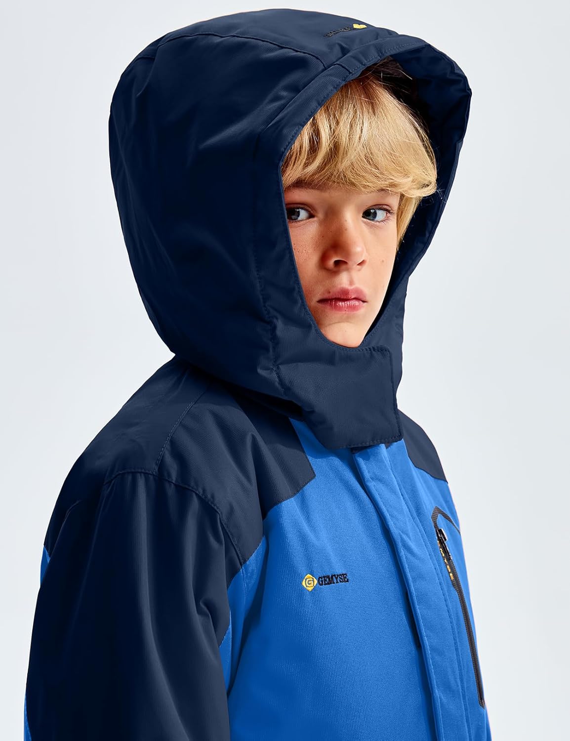 GEMYSE Boys Ski Jacket Waterproof Warm