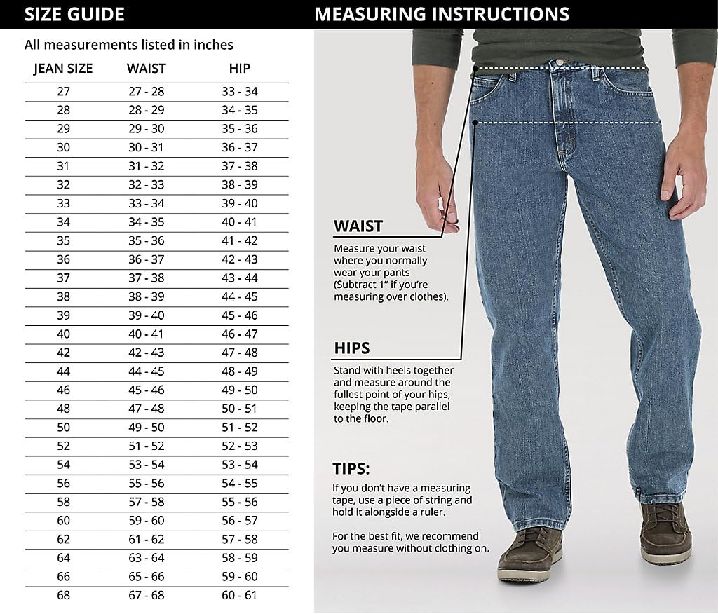 Wrangler Mens Stretch Fit Athletic Jeans