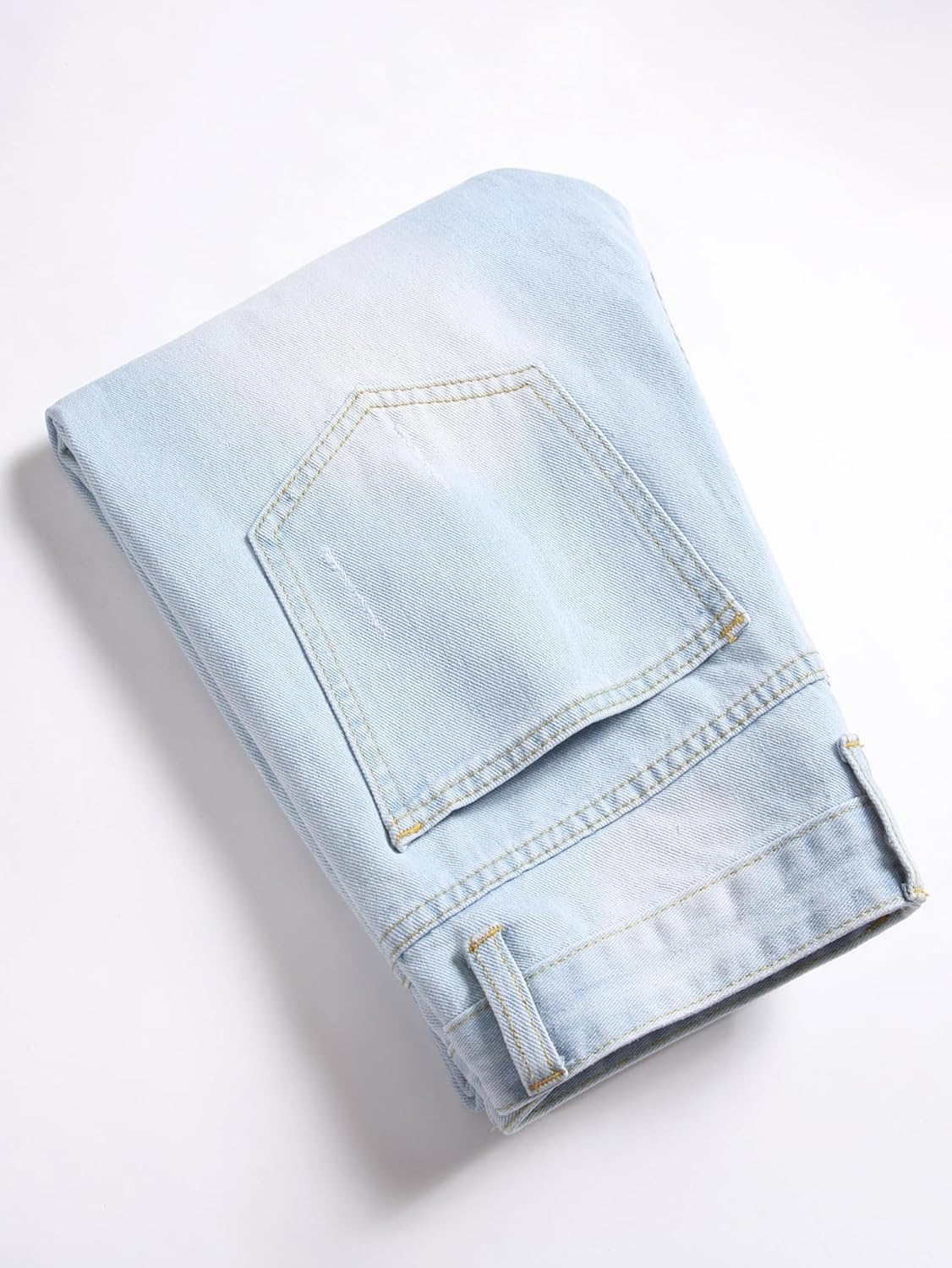 Mens Slim Fit Distressed Denim Jeans