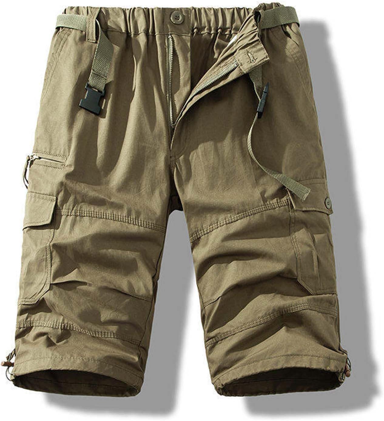 Mens Durable Cargo Shorts for Hiking and Fishing