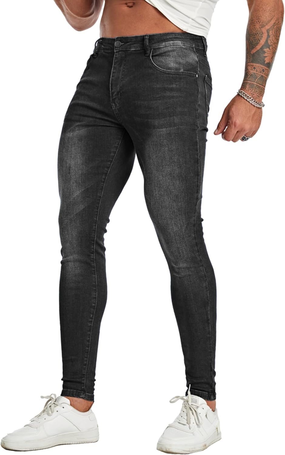 Mens Slim Fit Ripped Jeans