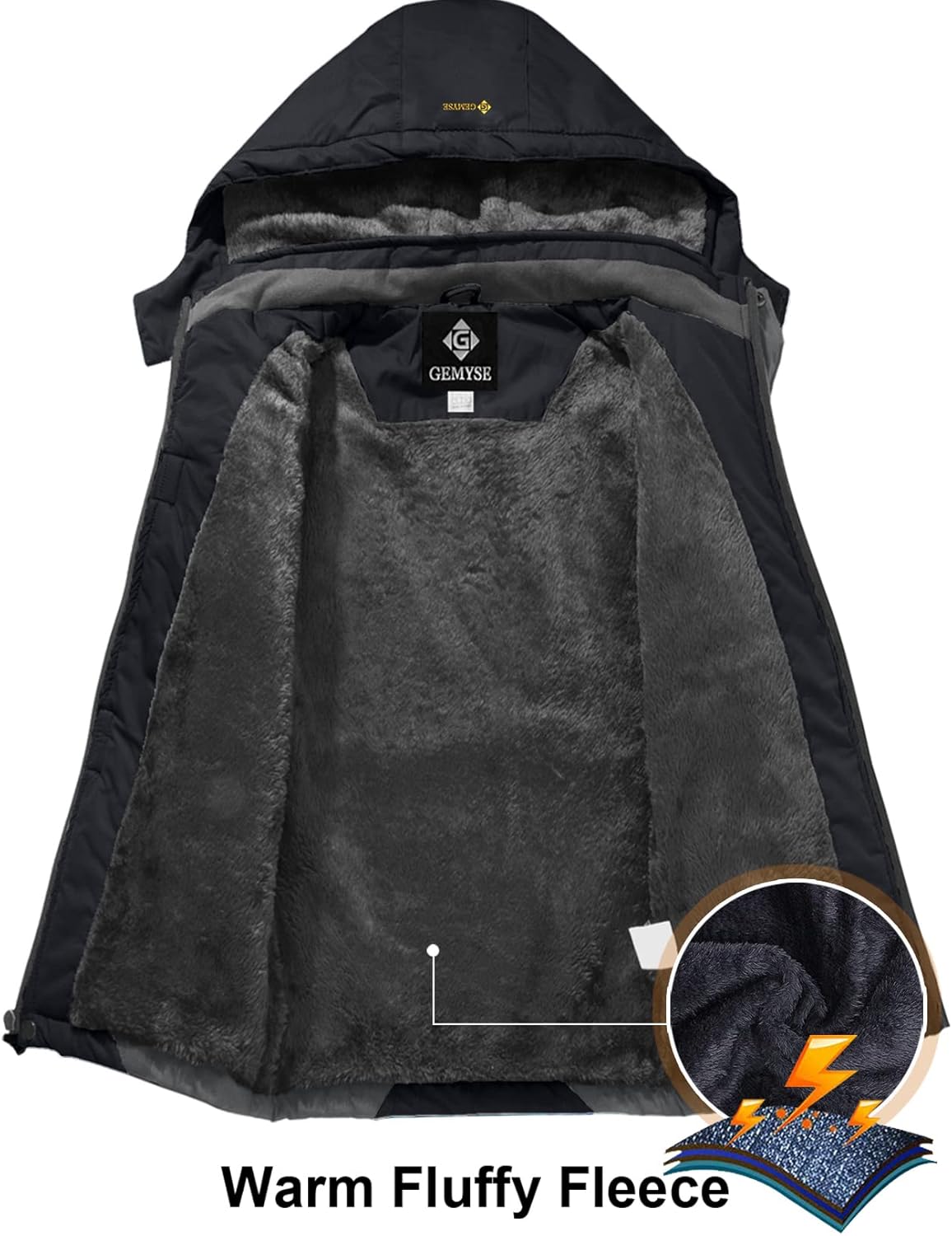 GEMYSE - waterproof ski jacket for boys - windproof waterproof