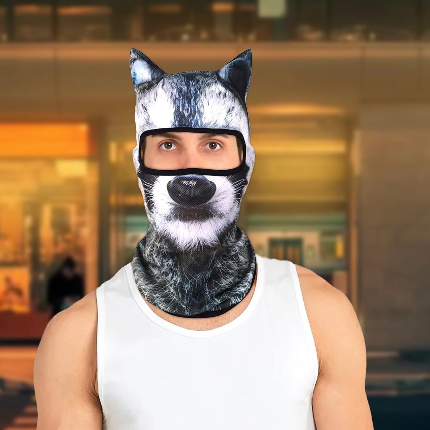 Exclusive 3D Cat Ski Mask - Halloween Ski Fashion Use