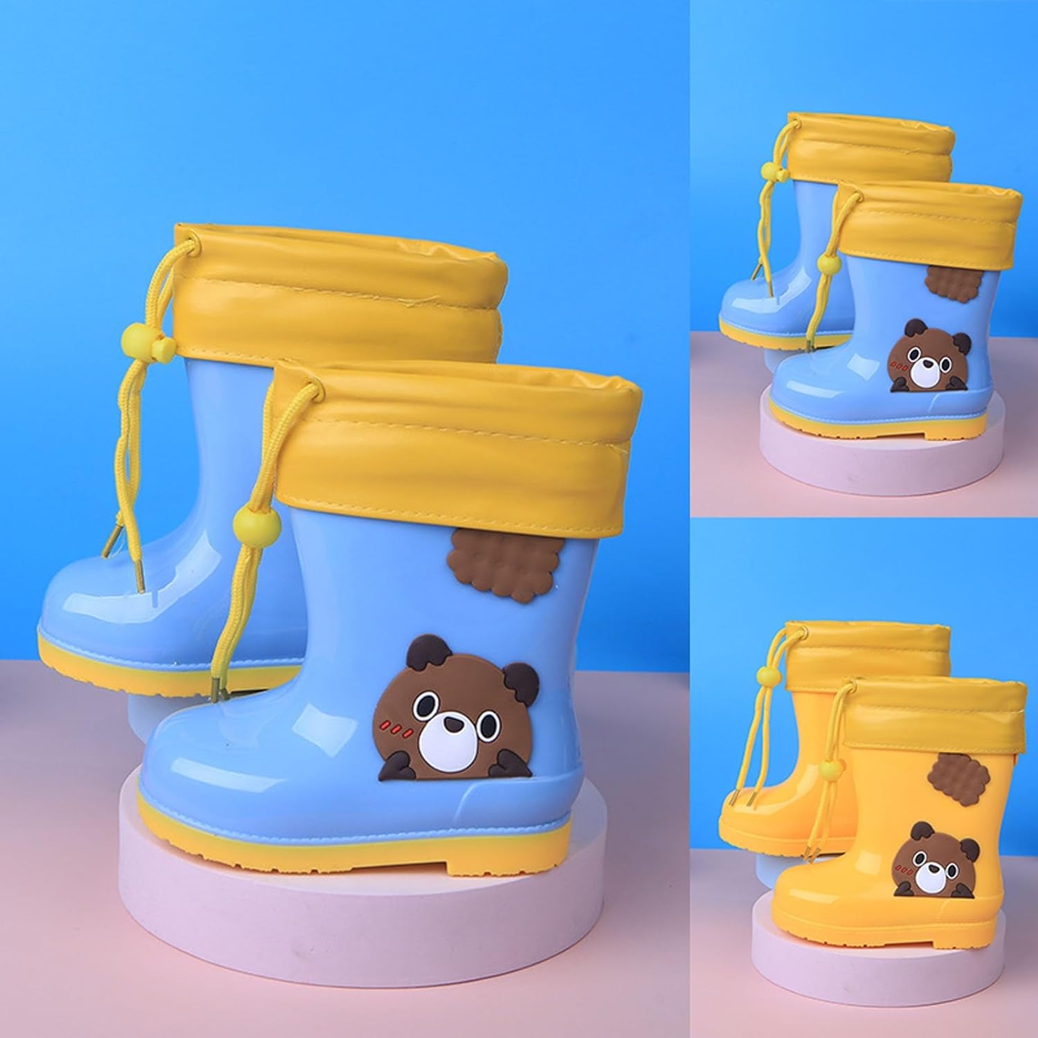 Bring Me Lofty Plush Bear Rain Boots for Kids