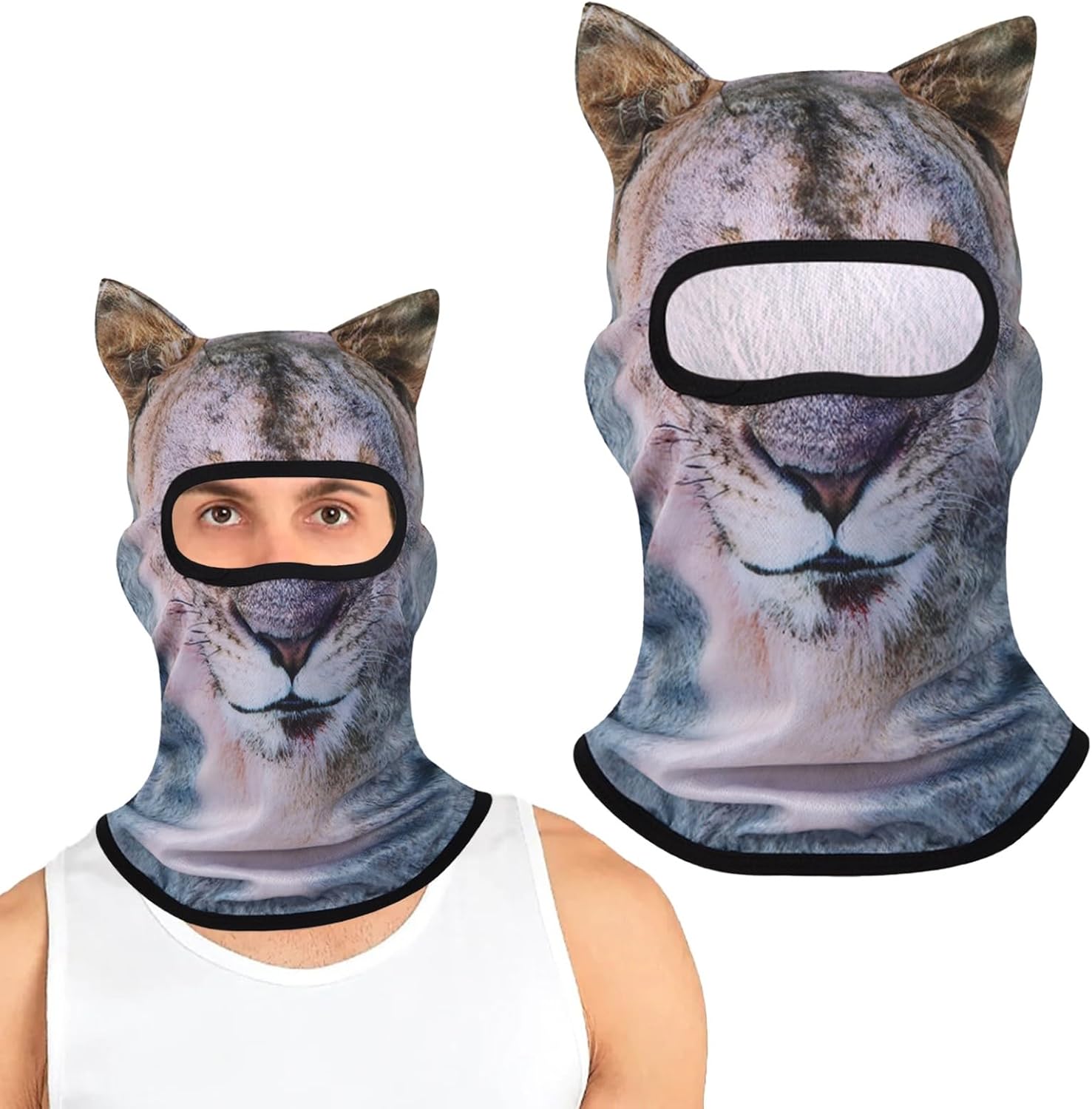 Exclusive 3D Cat Ski Mask - Halloween Ski Fashion Use