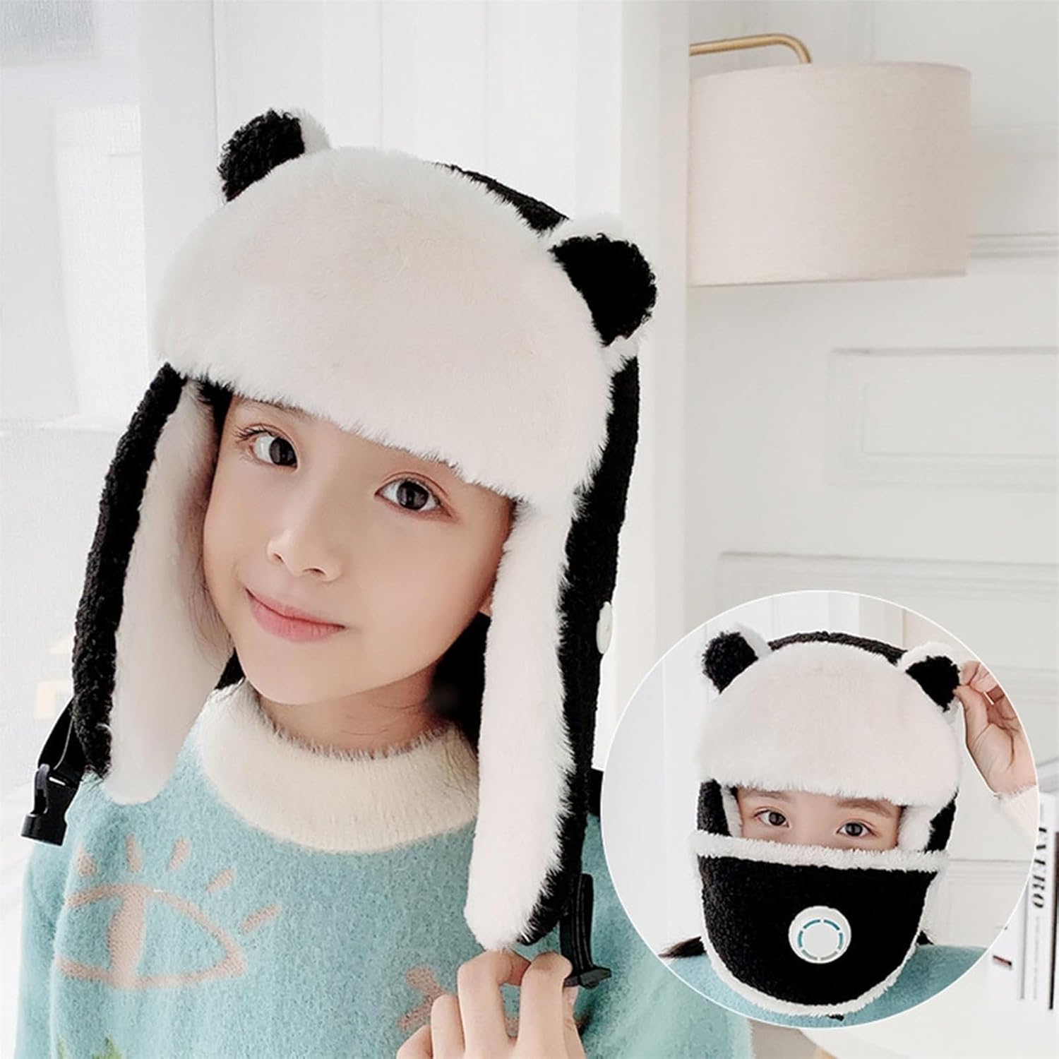 Perfect Winter Accessories for Kids Cute Bear Hat Scarf Set
