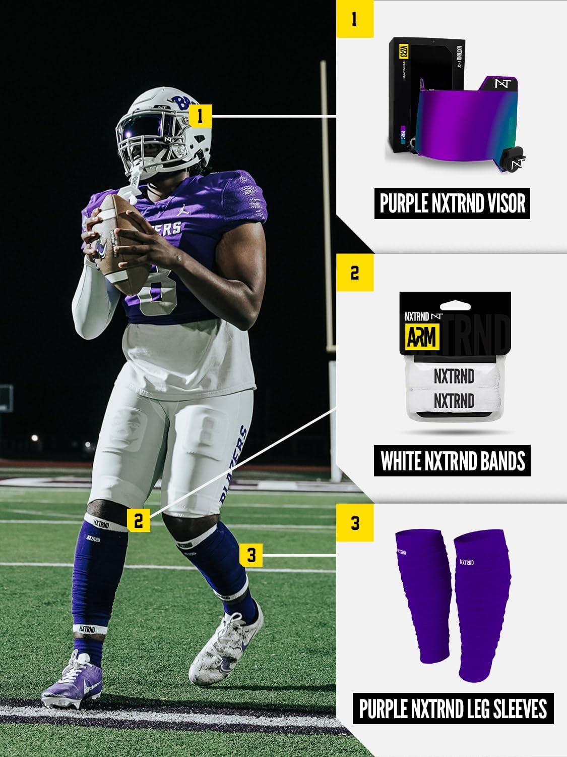 Sturdy Compression Legs for Football Men Boys