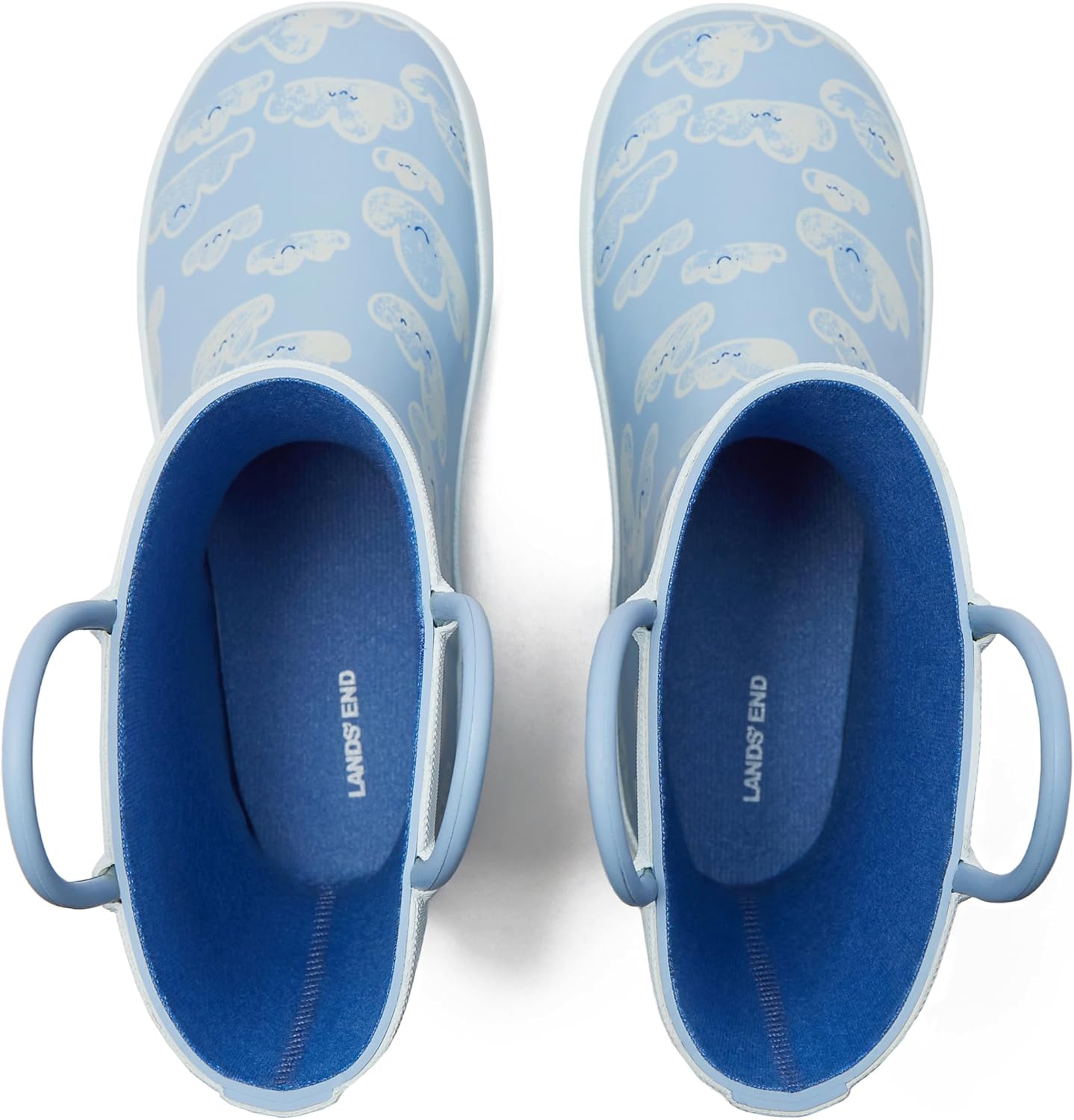 Lands End Boys and Girls Waterproof Rain Boots for Kids