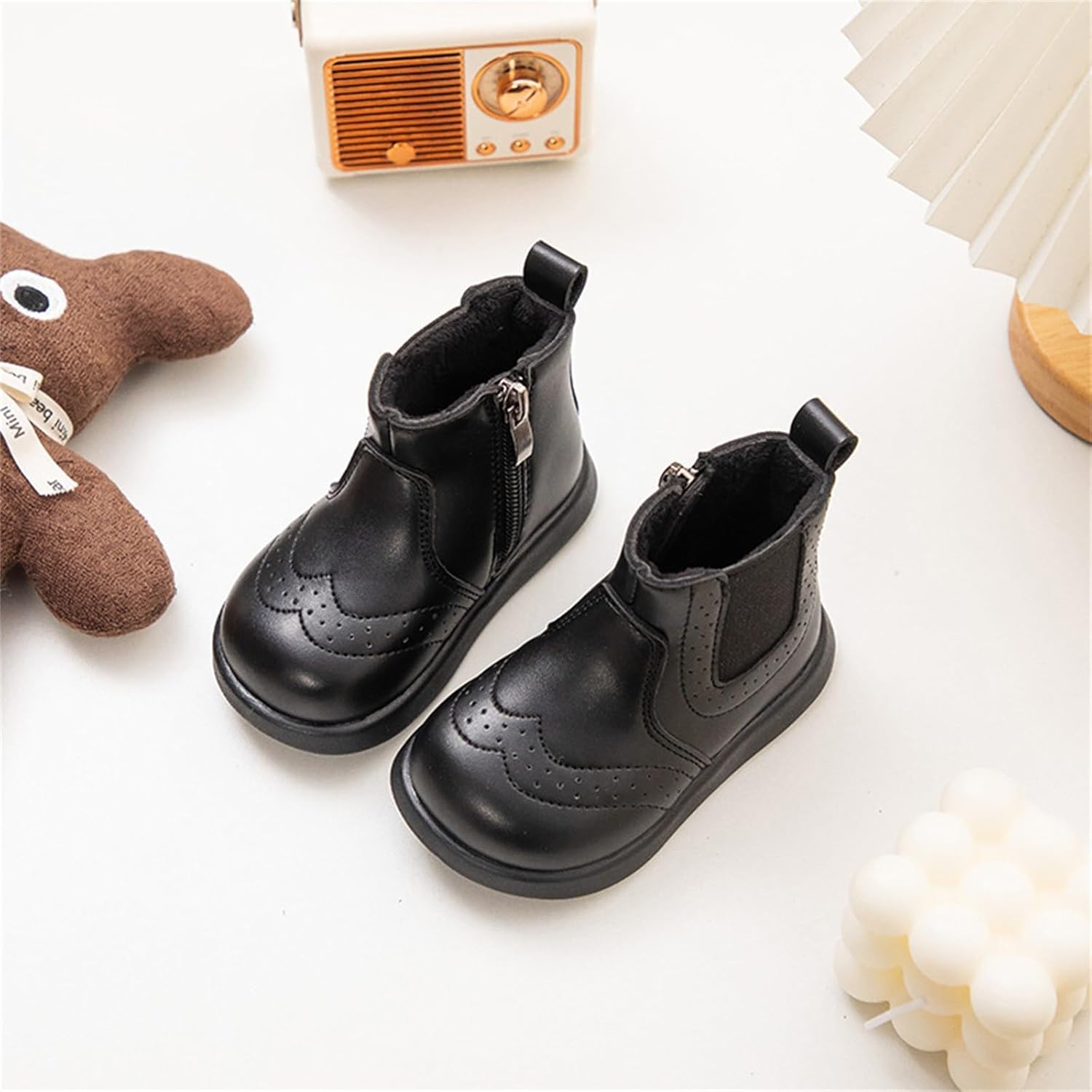 Warm Waterproof Kids Snow Ankle Booties for Girls