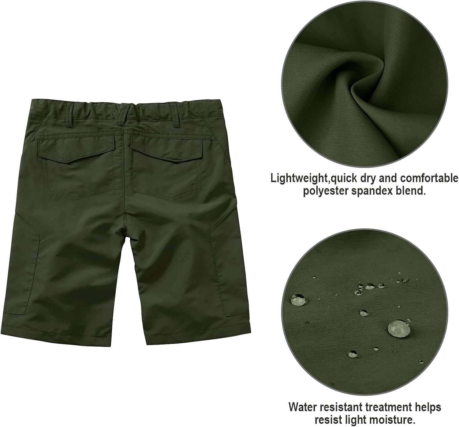 Boys Waterproof Cargo Pants Quick Dry Outdoor Hiking