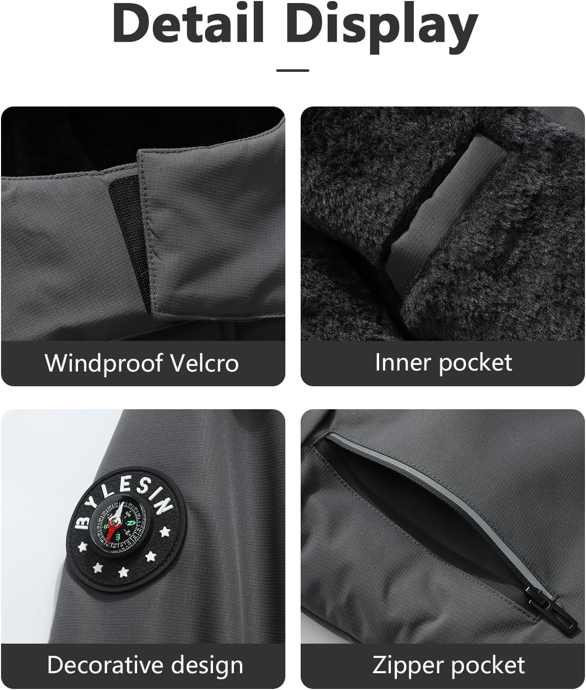 Kids Waterproof Ski Jacket for Boys