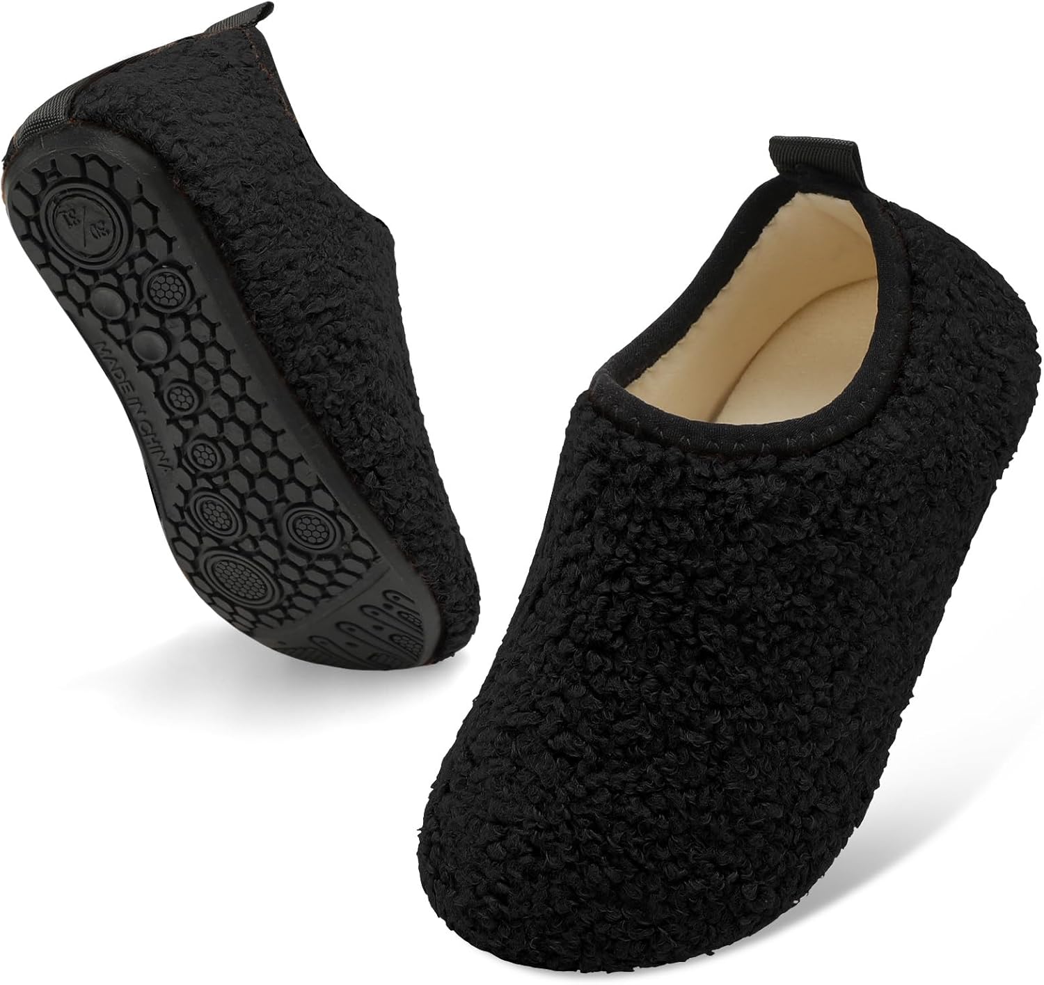 Comfy toddler slippers with soft lining