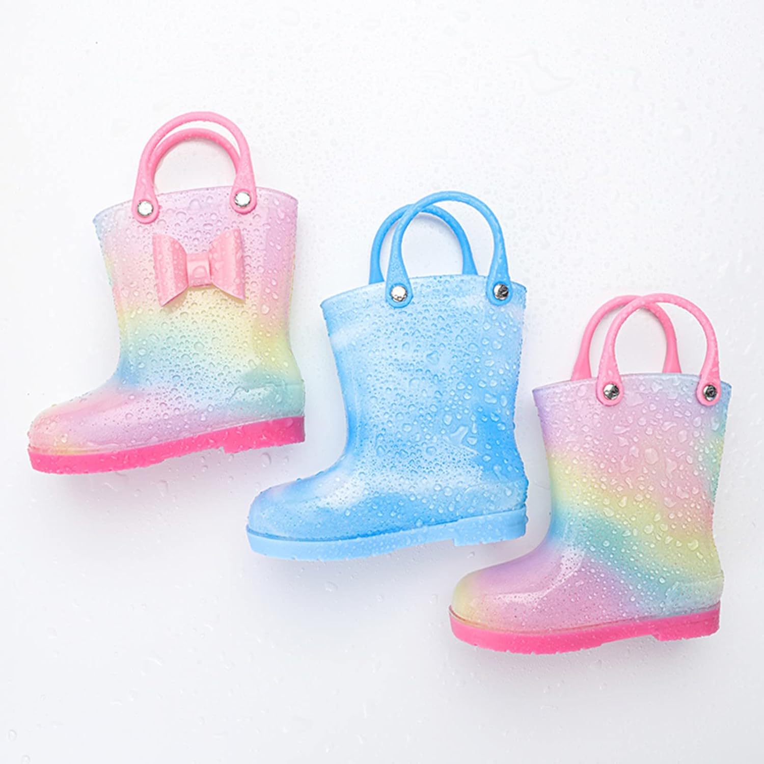 Rainbow Fun Rain Boots for Kids