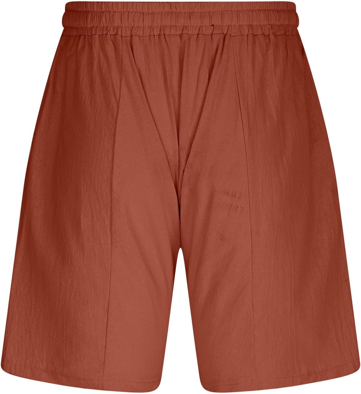 Xiaojmake Linen Elastic Flat Front Shorts