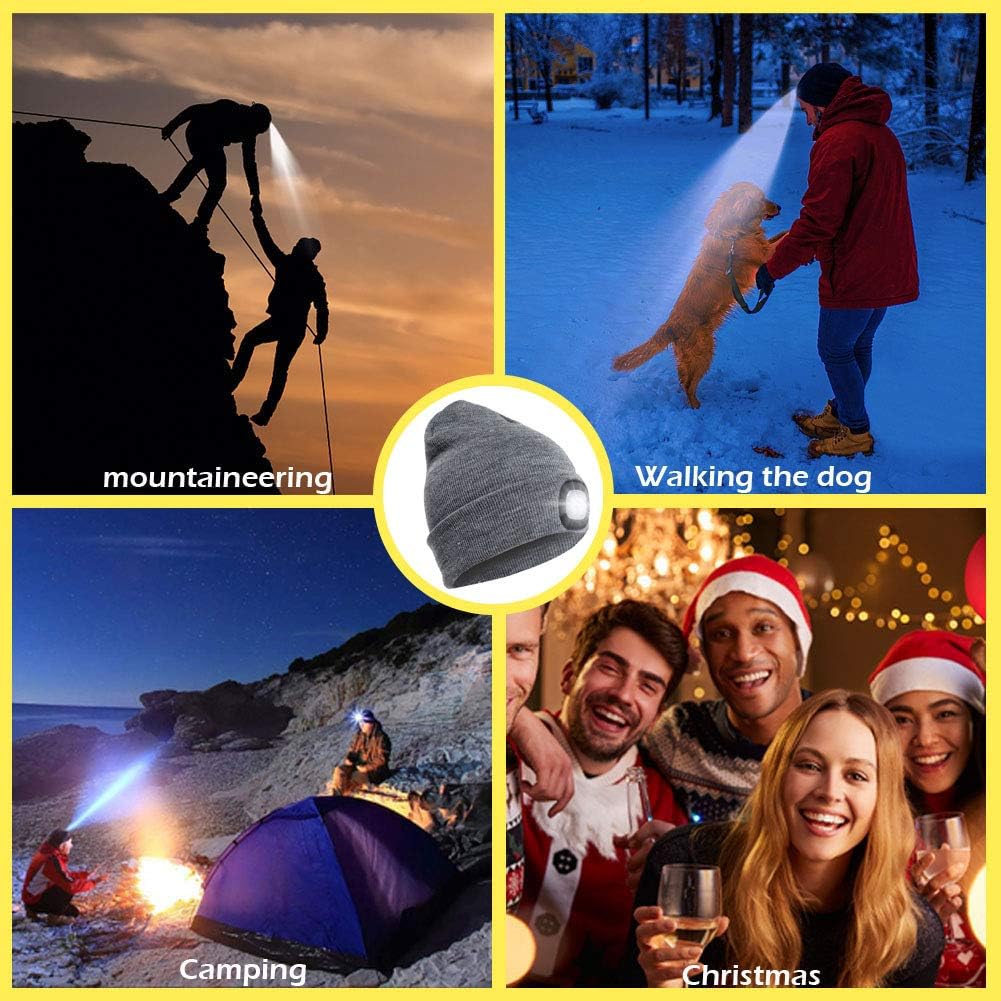 CENSGO Rechargeable LED Beanie Warm Functional Stylish Gift